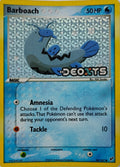 Pokémon tcg Barboach 54/107 (Ex deoxys) holo