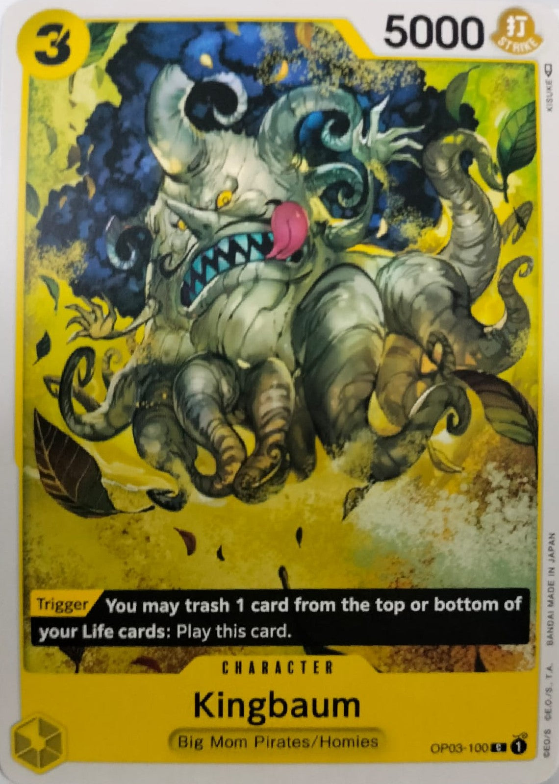 One Piece Tcg Kingbaum OP03-100