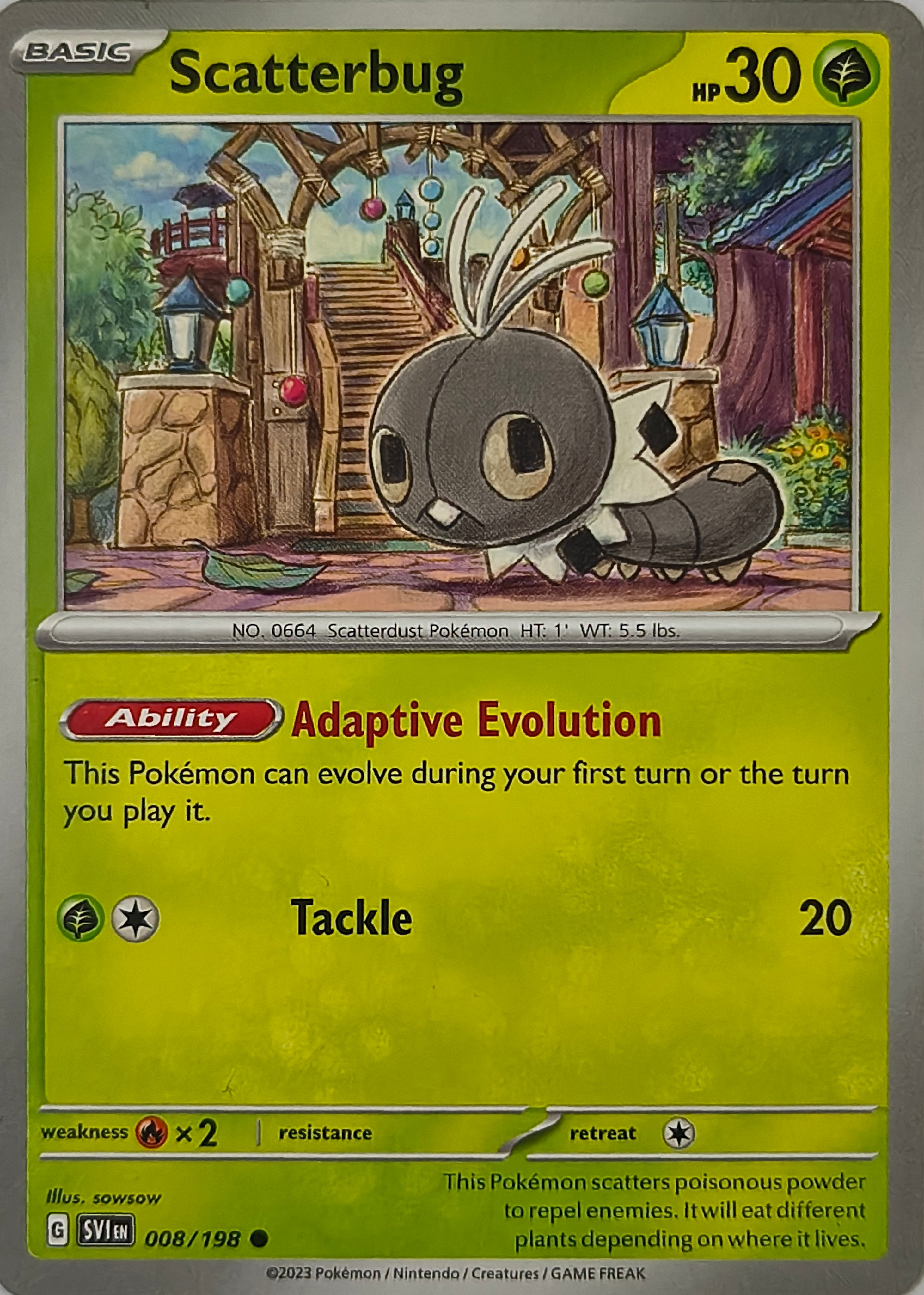 Pokémon tcg Scatterbug 008/198