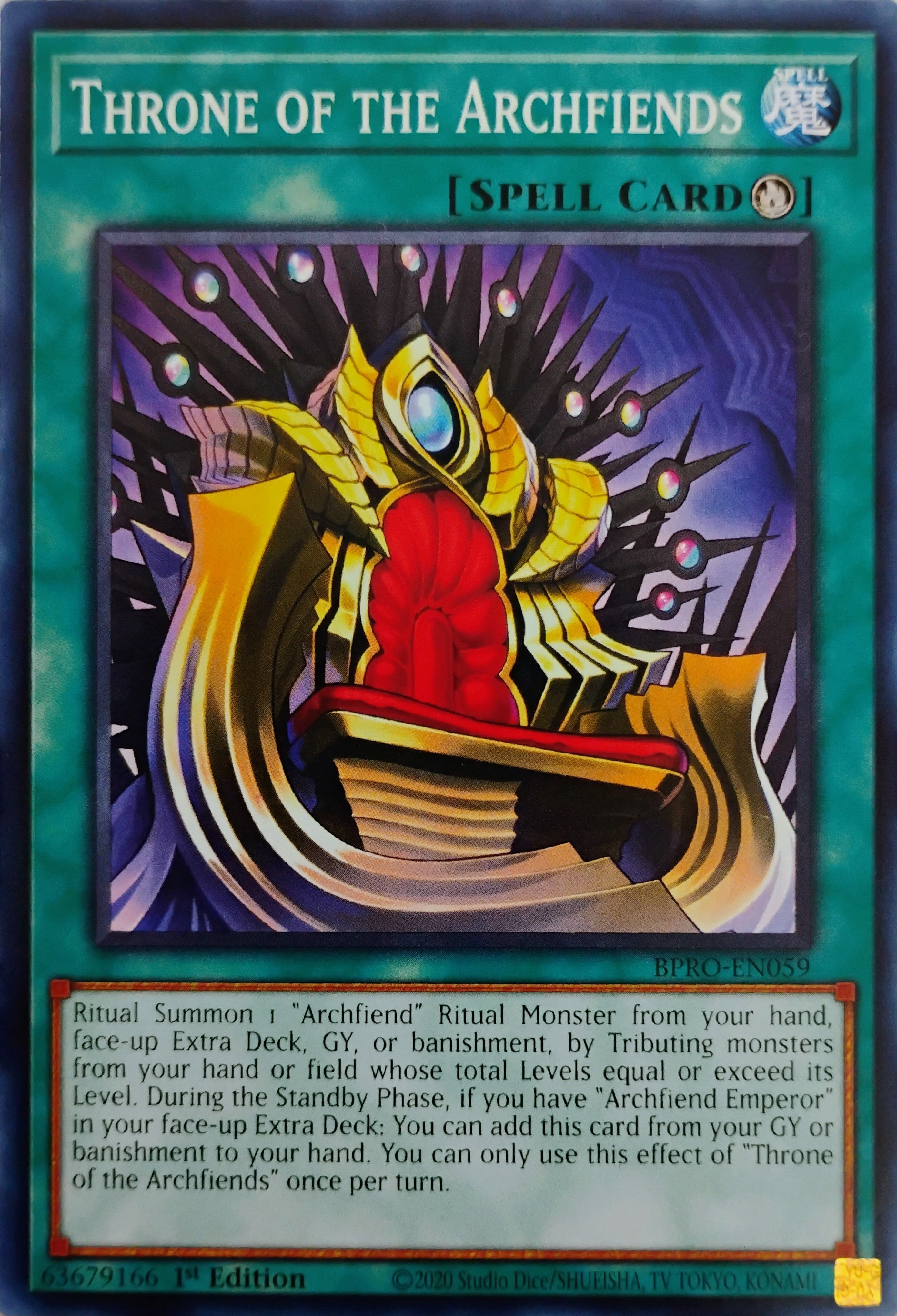 Yugioh! Throne of the Archfiends Bpro-en059