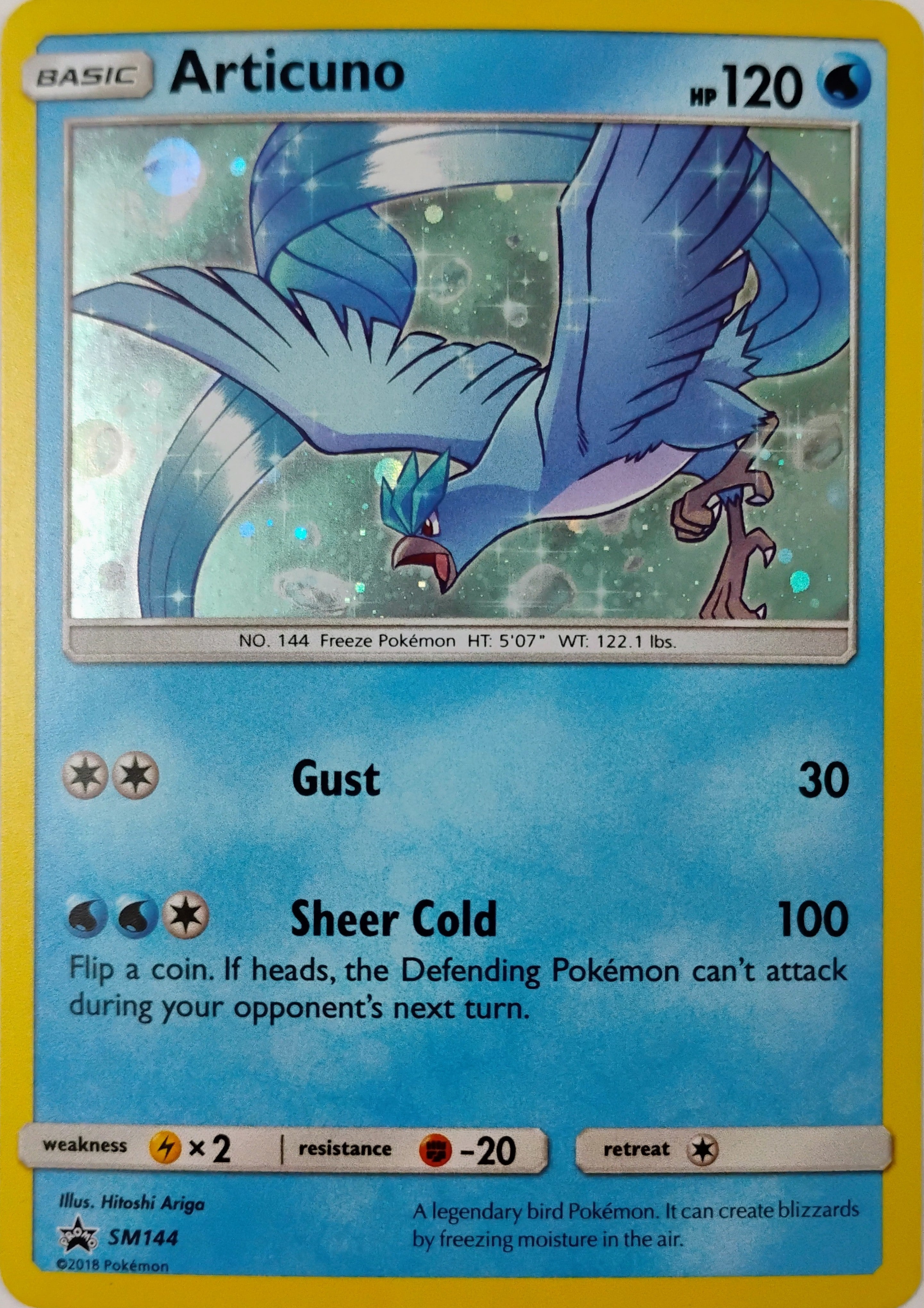 Pokémon tcg Articuno Sm144 Holo
