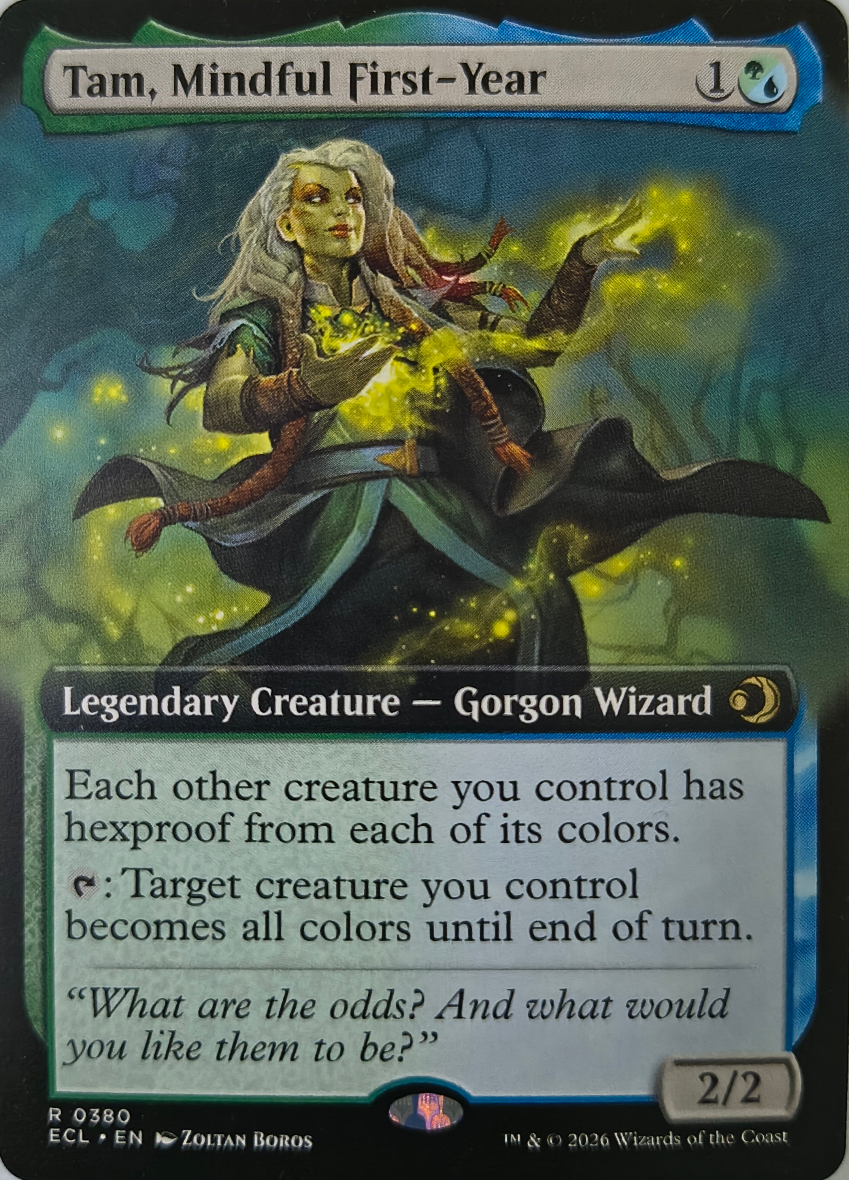 Magic tcg Tam, Mindful First-Year 0388 Rara (Extended Art)
