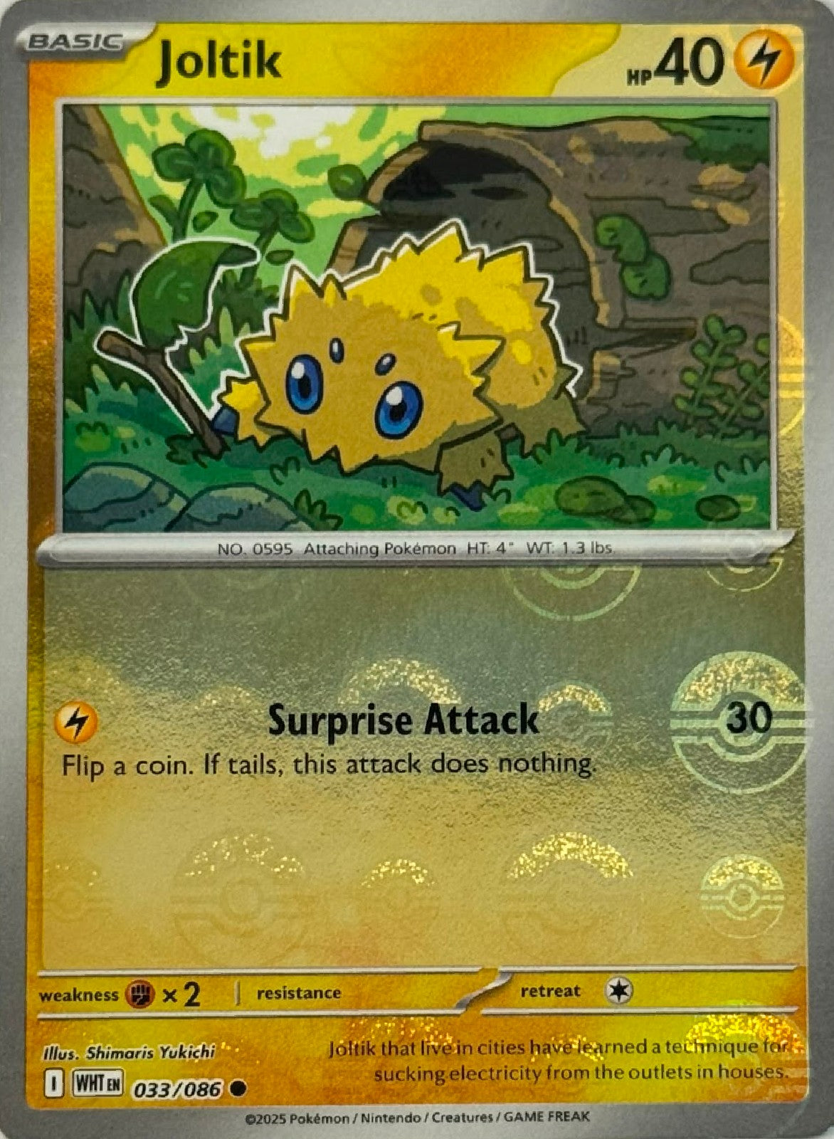 Pokémon Tcg Joltik 033/086 (Poke Ball)