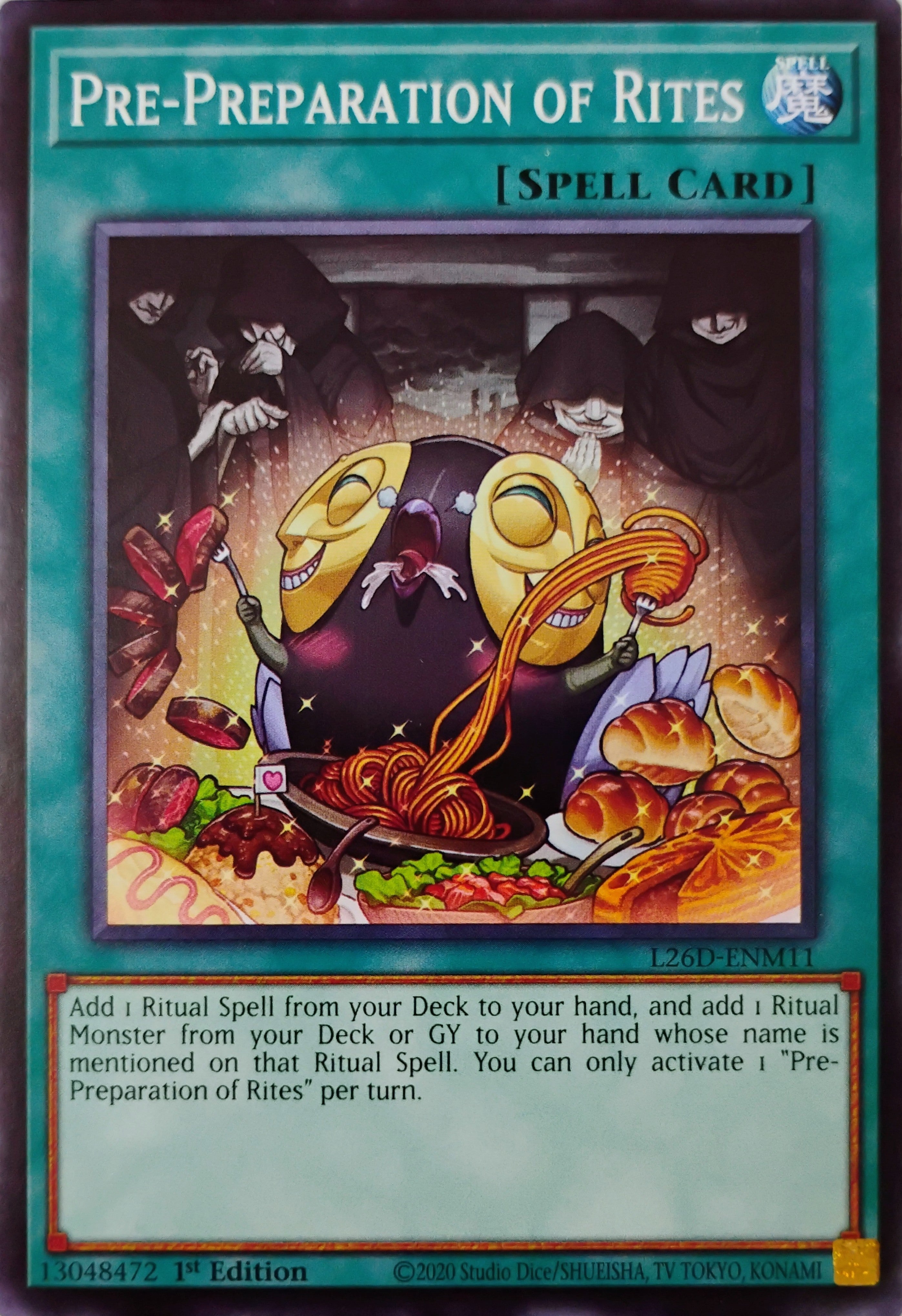 Yugioh! Pre-Preparation Of Rites L26D-ENM11 1st edition