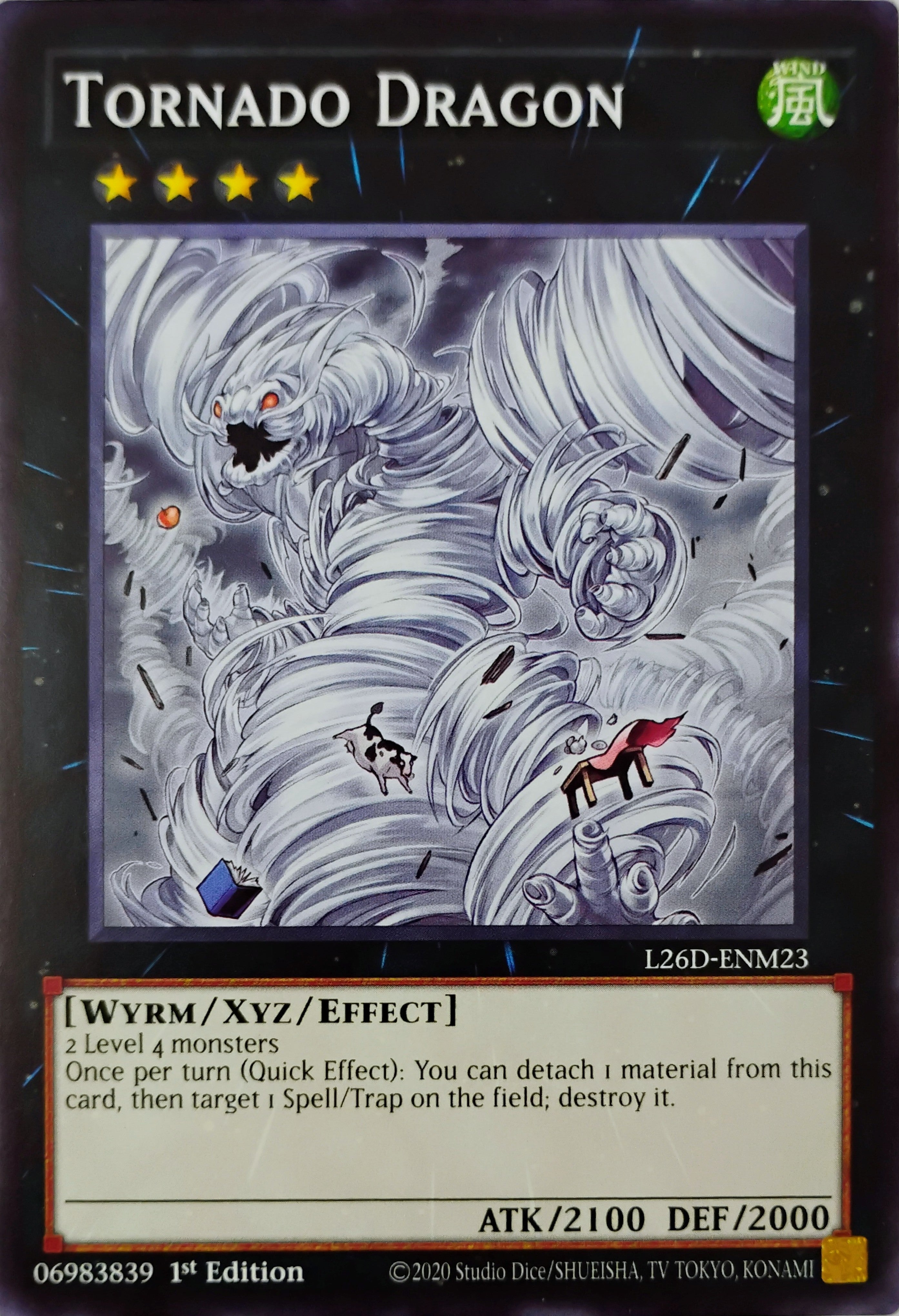 Yugioh! Tornado Dragon L26D-ENM23 1st edition