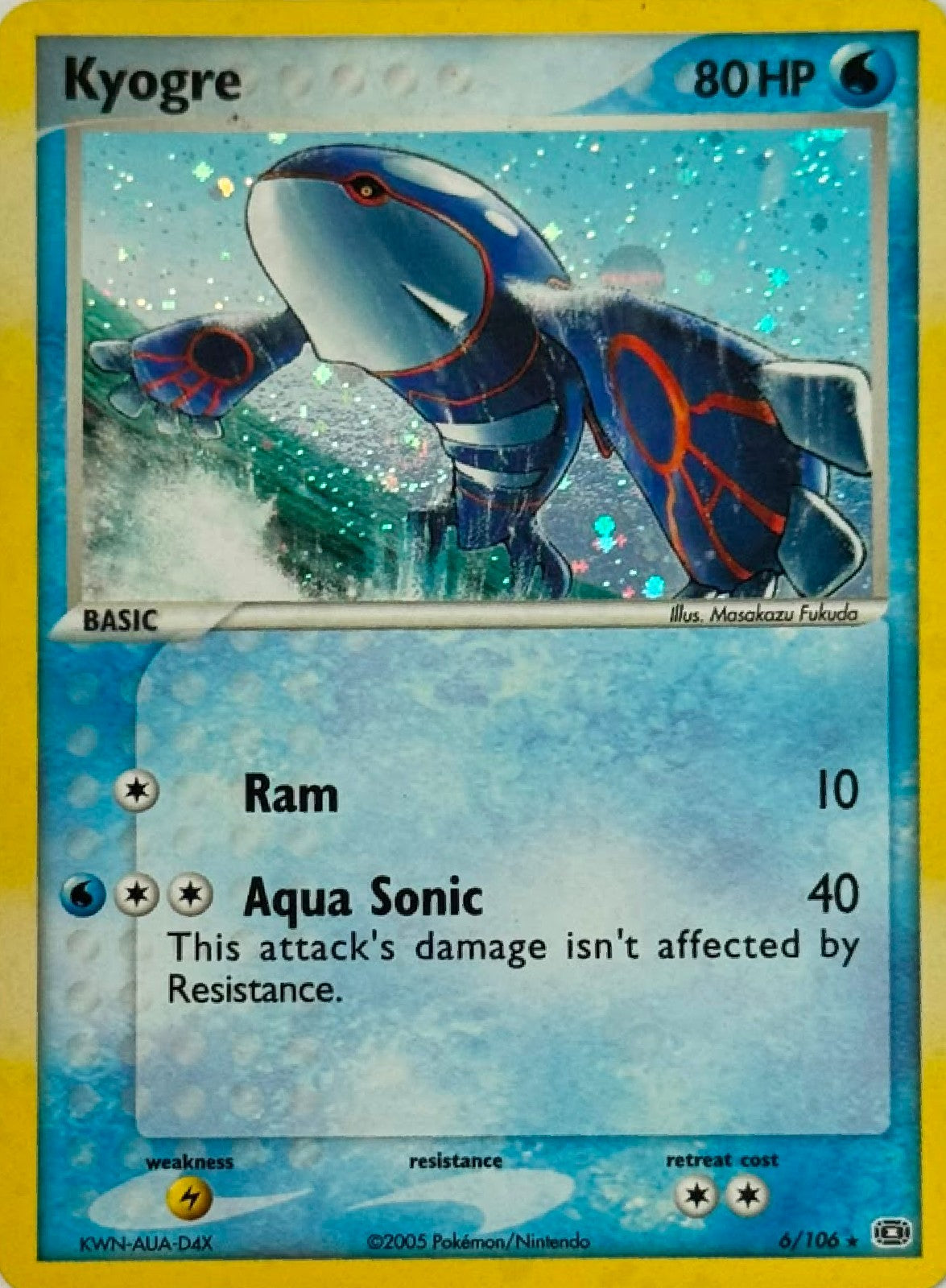 Pokémon Tcg Kyogre 6/106 Holo