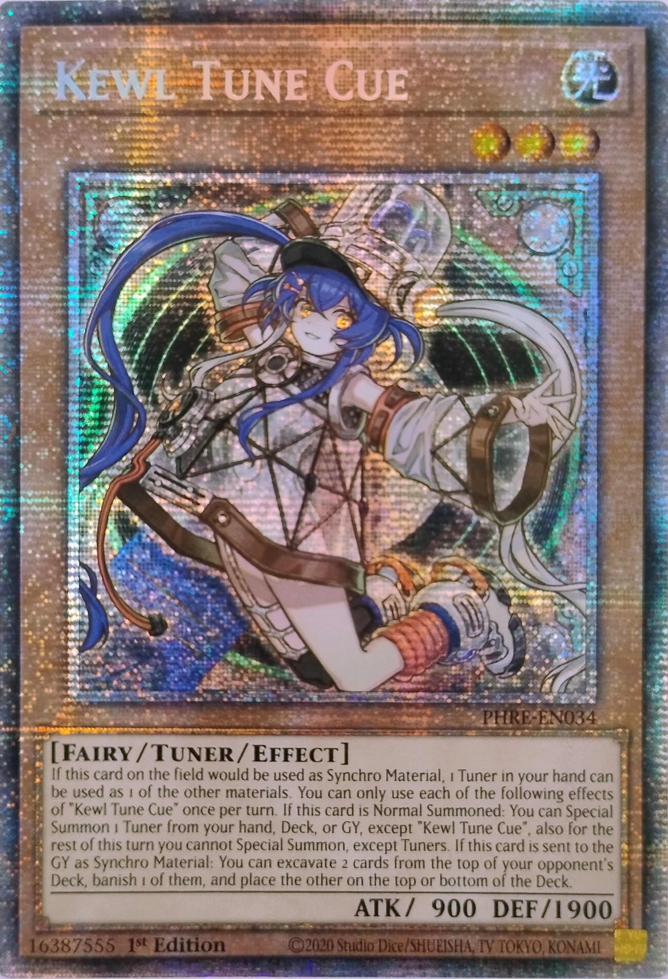 Yugioh! Kewl Tune Cue Phre-en034 1st Edition Starlight