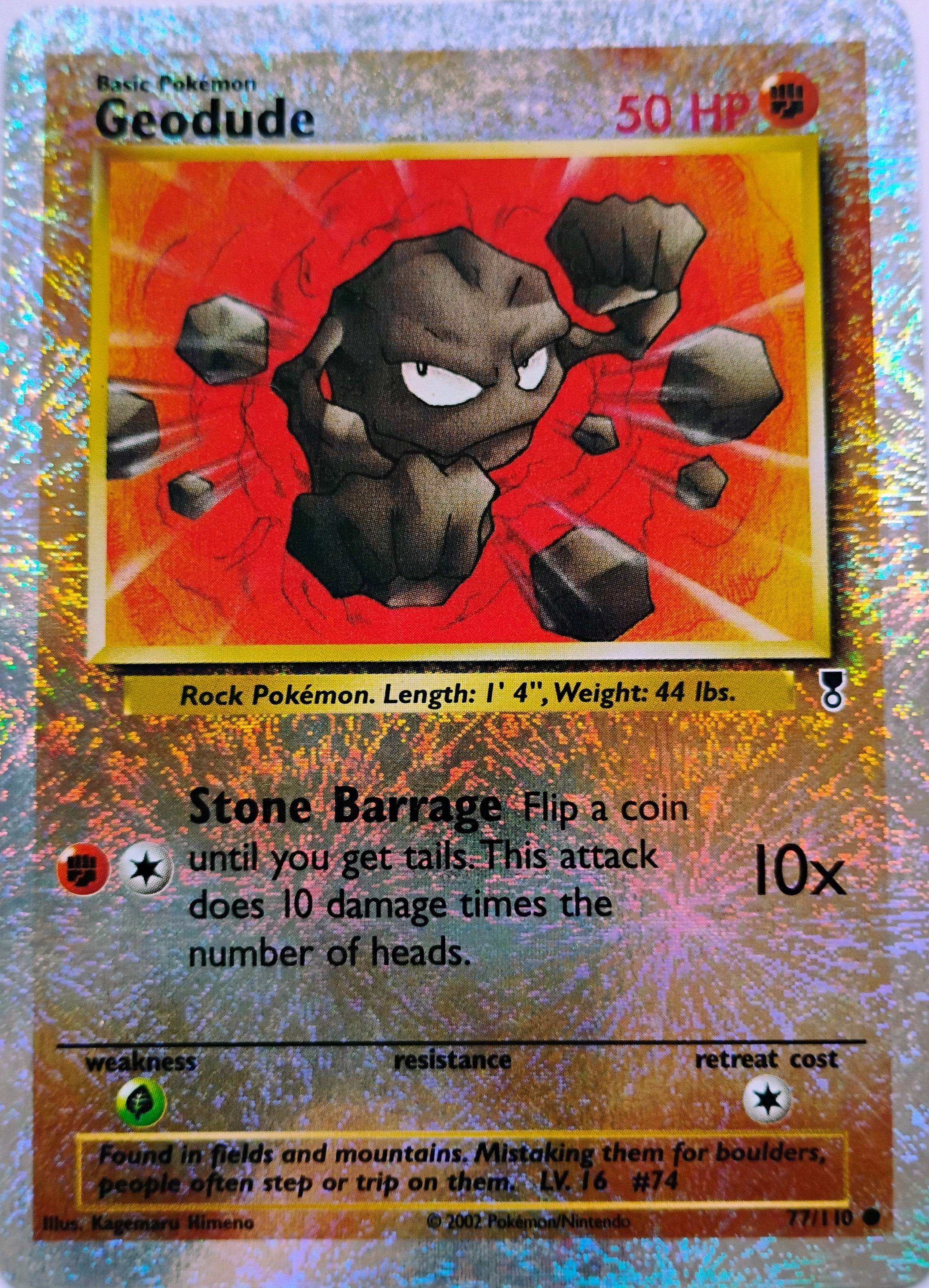 Pokémon tcg Geodude 77/110