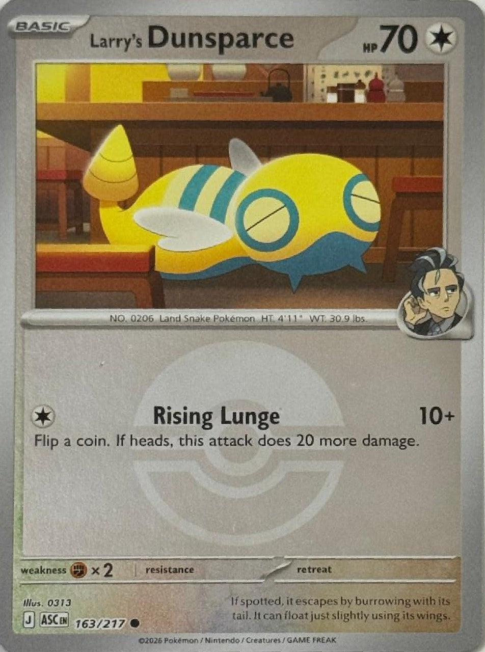 Pokémon Tcg Larry's Dunsparce 163/217 (Poke Ball)