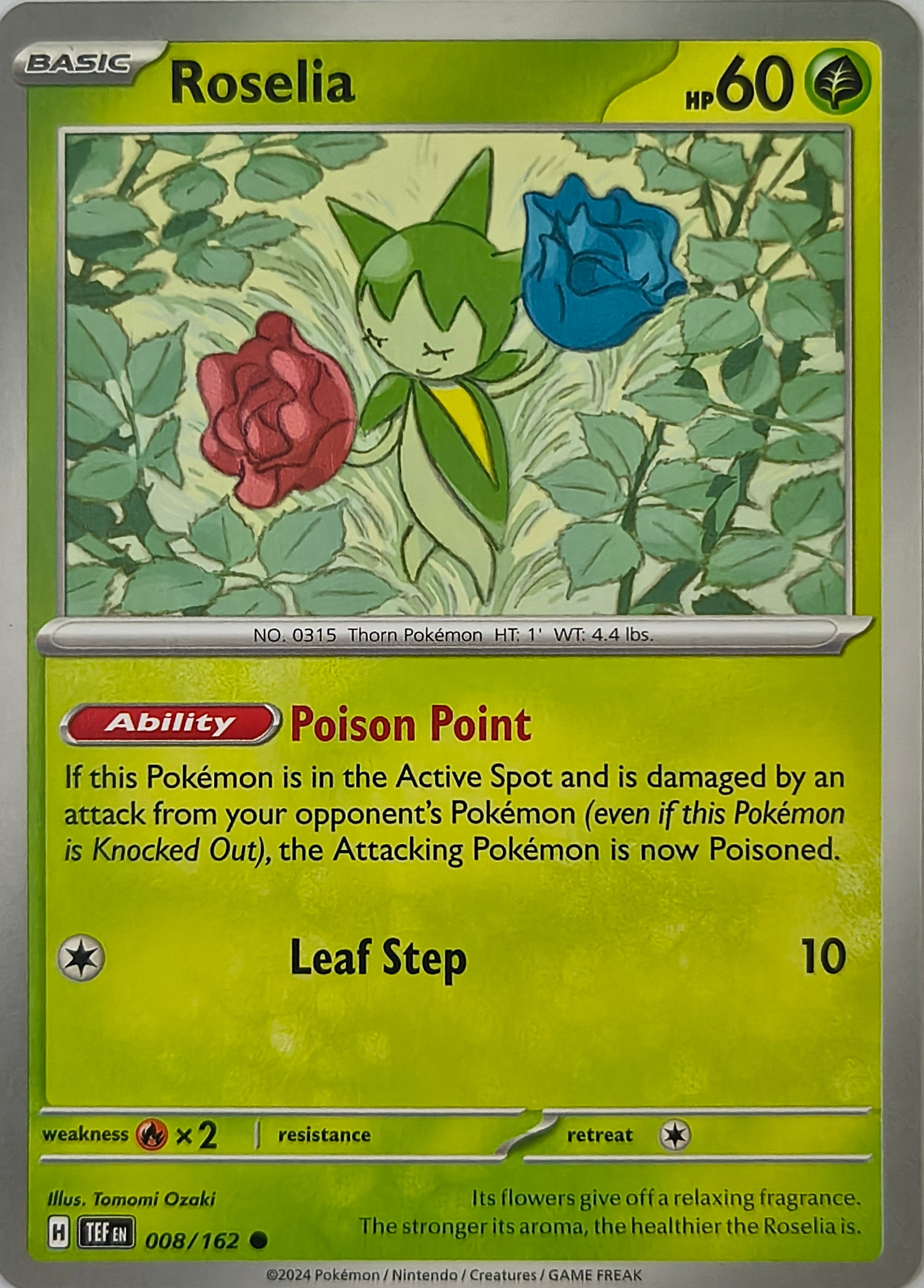 Pokémon tcg Rosalía 008/162