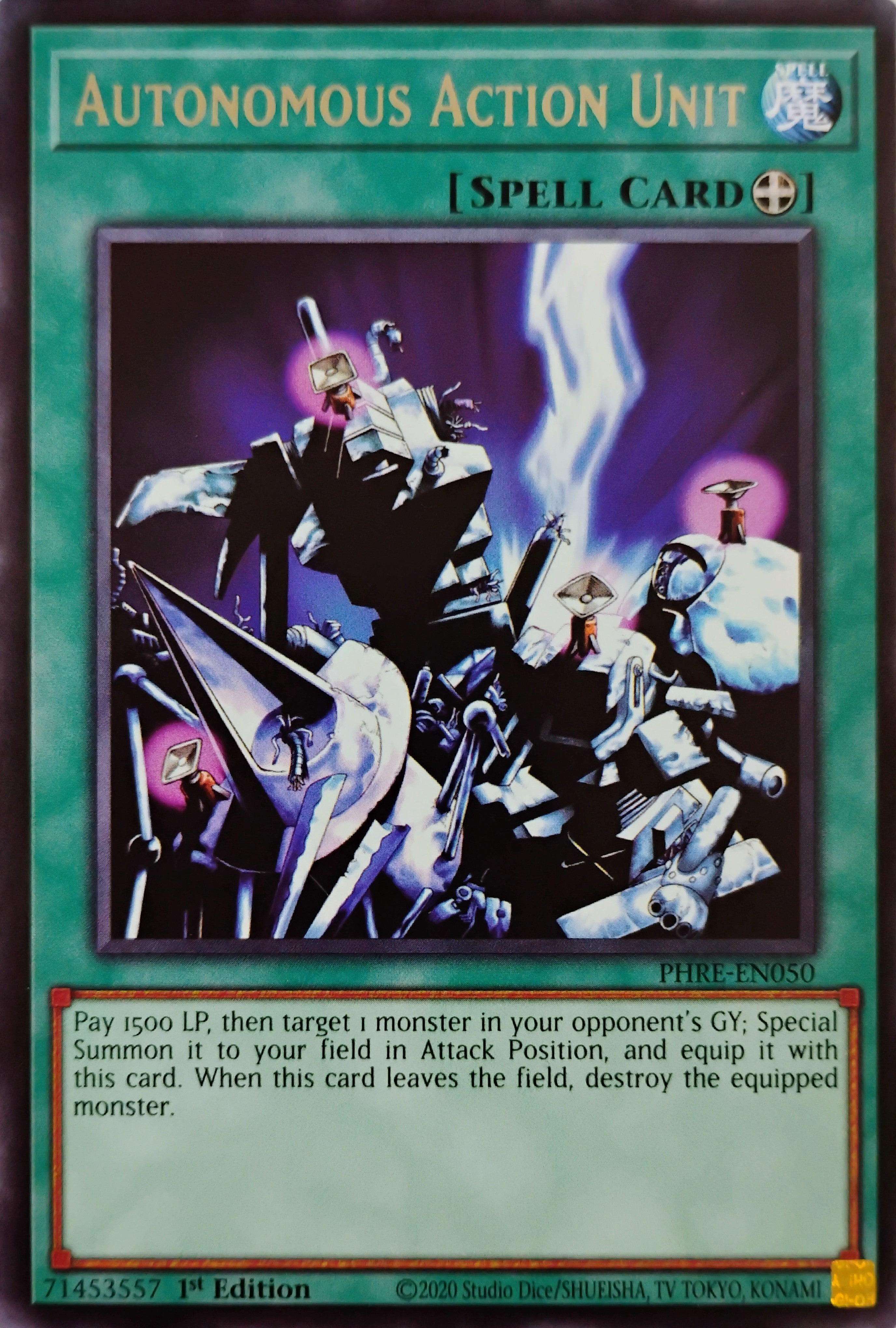 Yugioh! Autonomous Actions Unit Phre-en050 1st edition