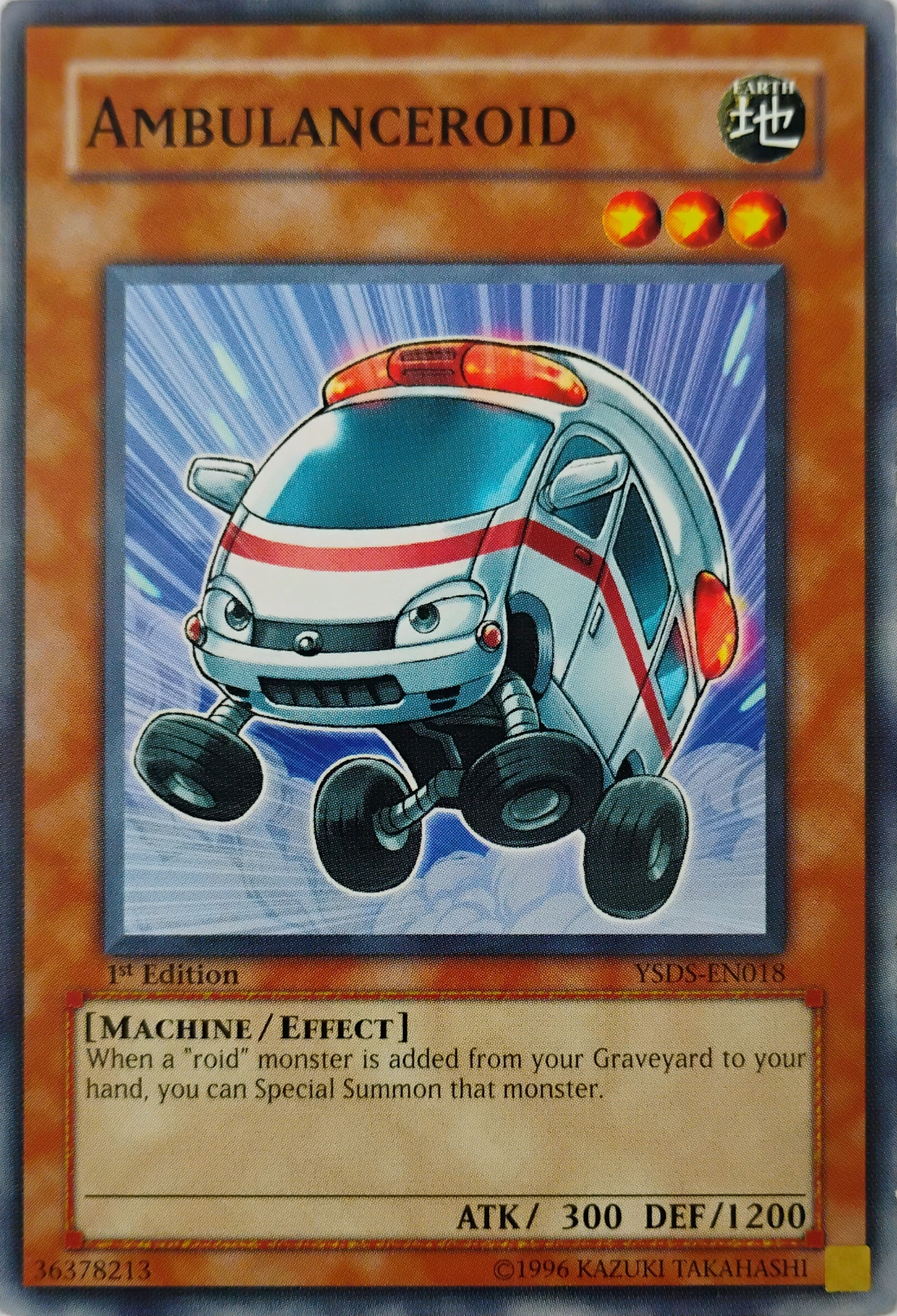 Yugioh! Ambulanceroid Ysds-en018 1st Edition