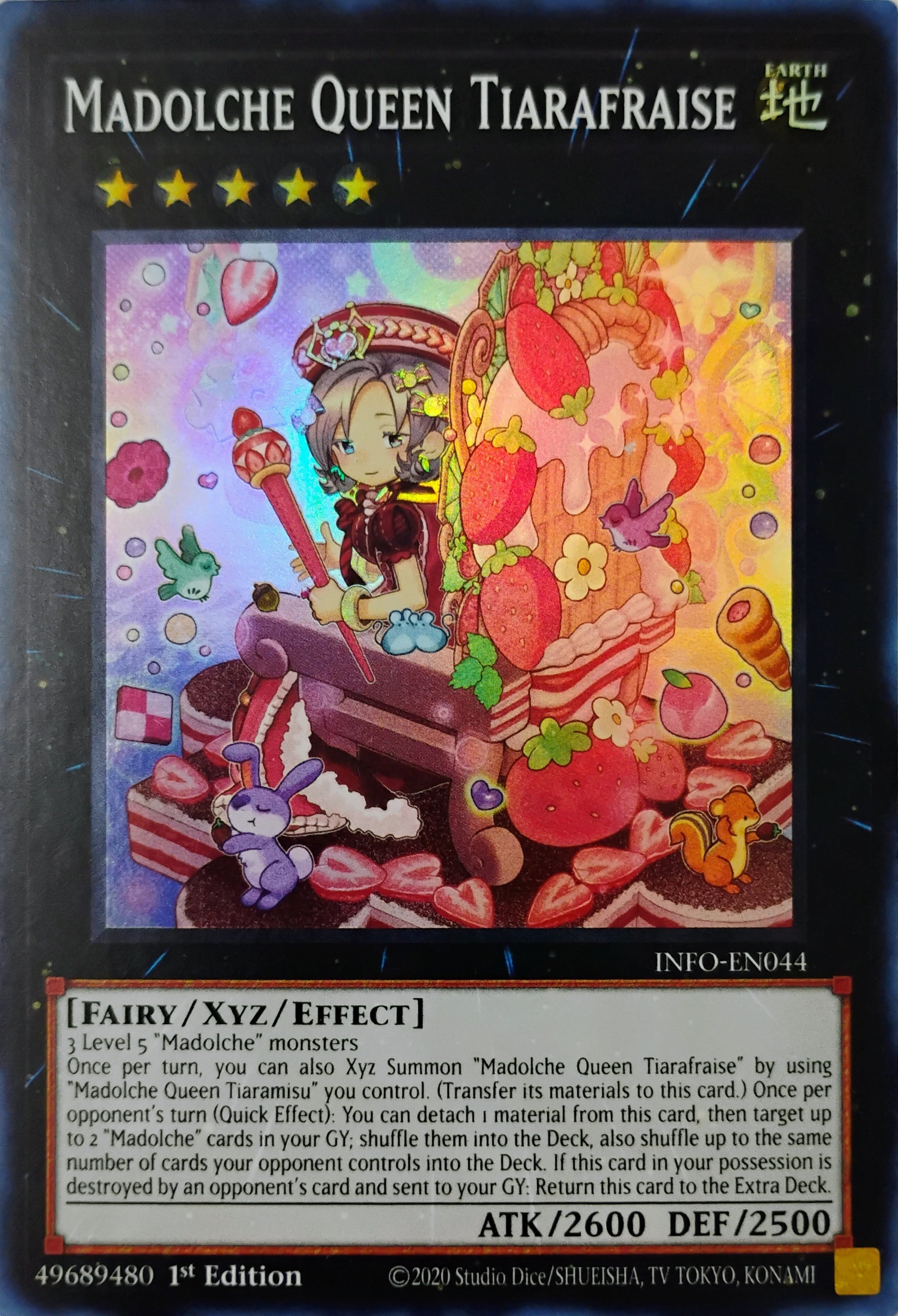 Yugioh! Madolche Queen Tiarafraise Info-en044 Super Rare