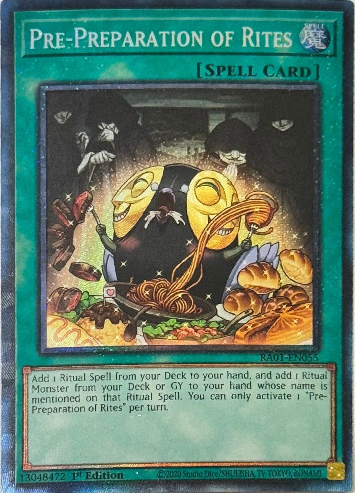 Yugioh! Pre-Preparation Of Rites RA01-EN055 1st Edition Collector