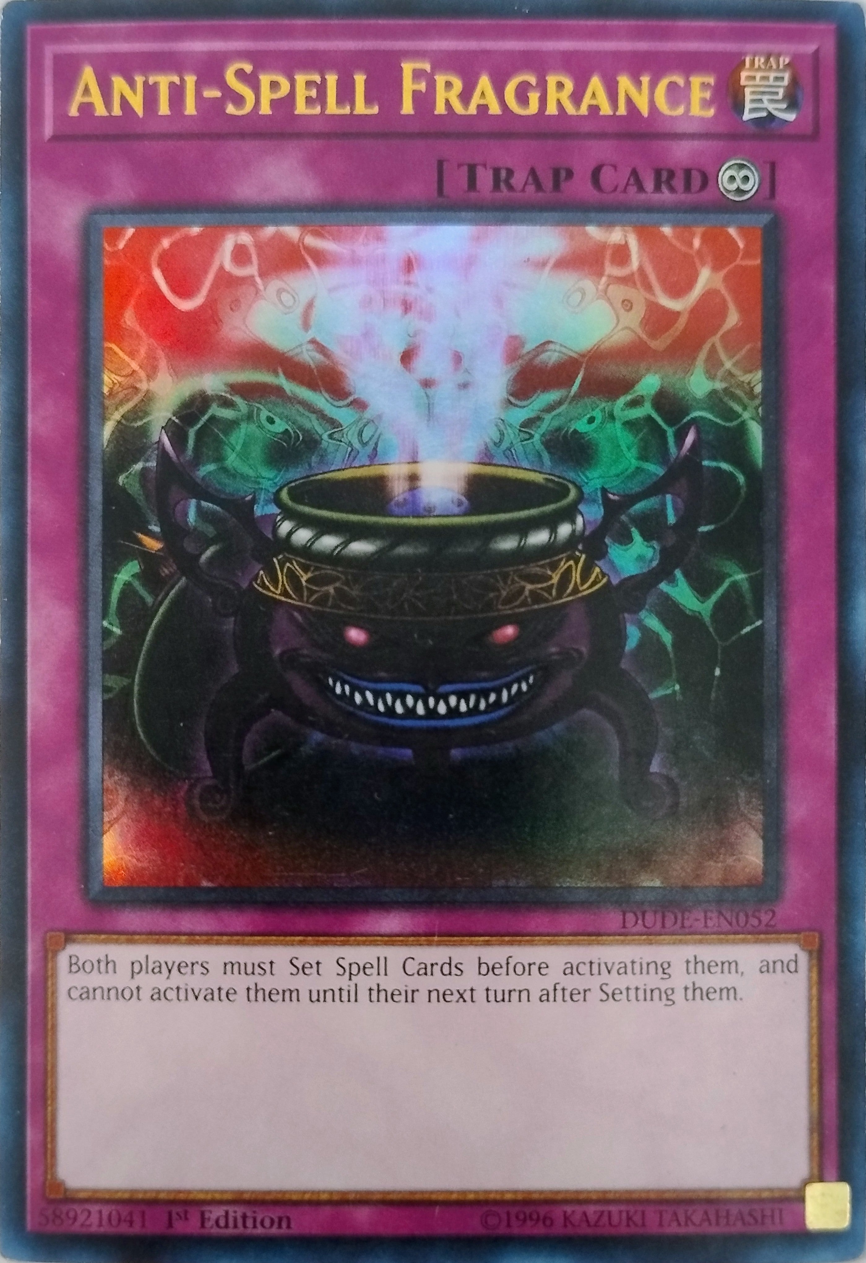 Yugioh! Anti-Spell Fragrance Dude-en052 1st Edition Ultra