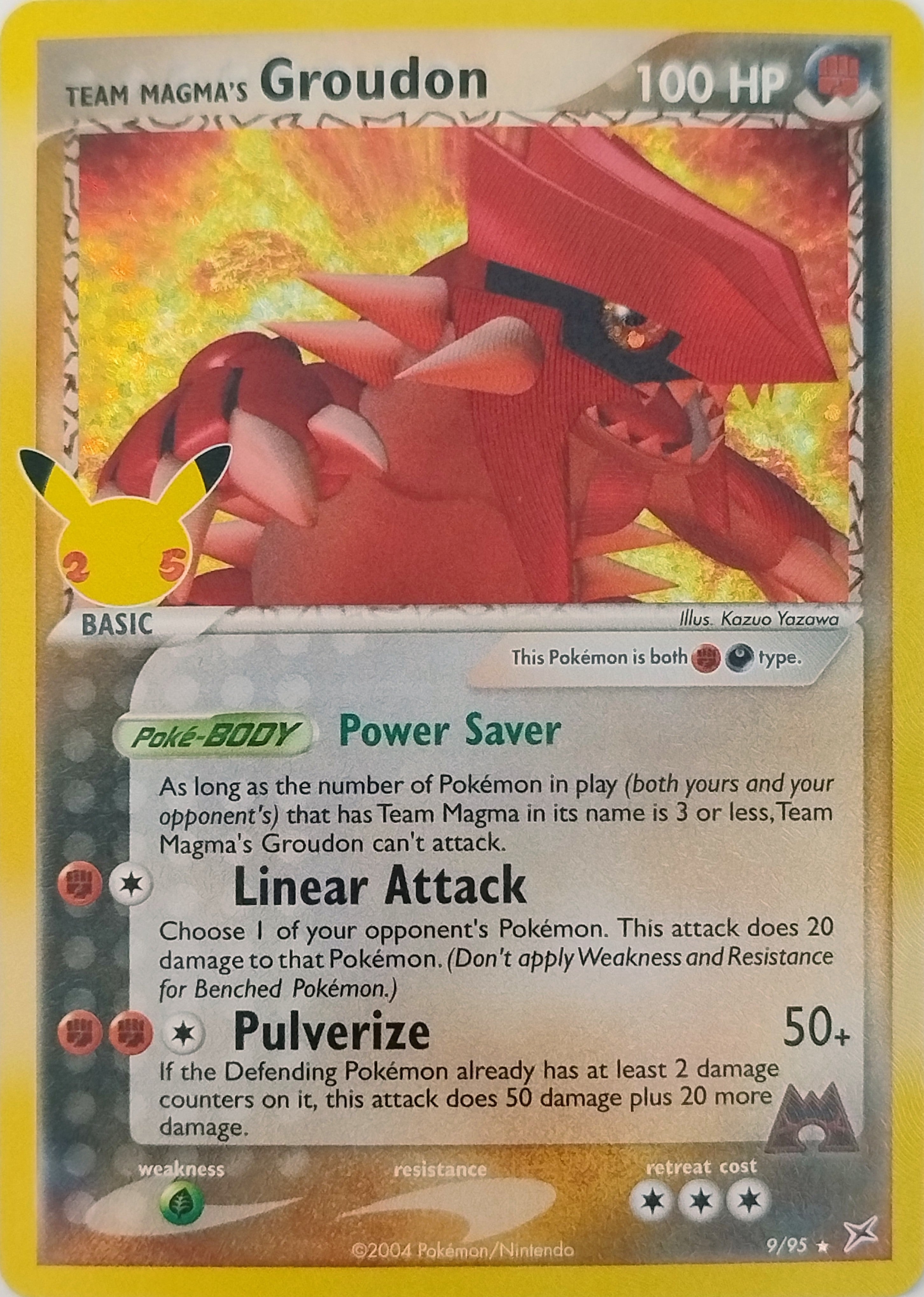 Pokémon Tcg Team Magma's Groudon 9/95 Holo (CCC)