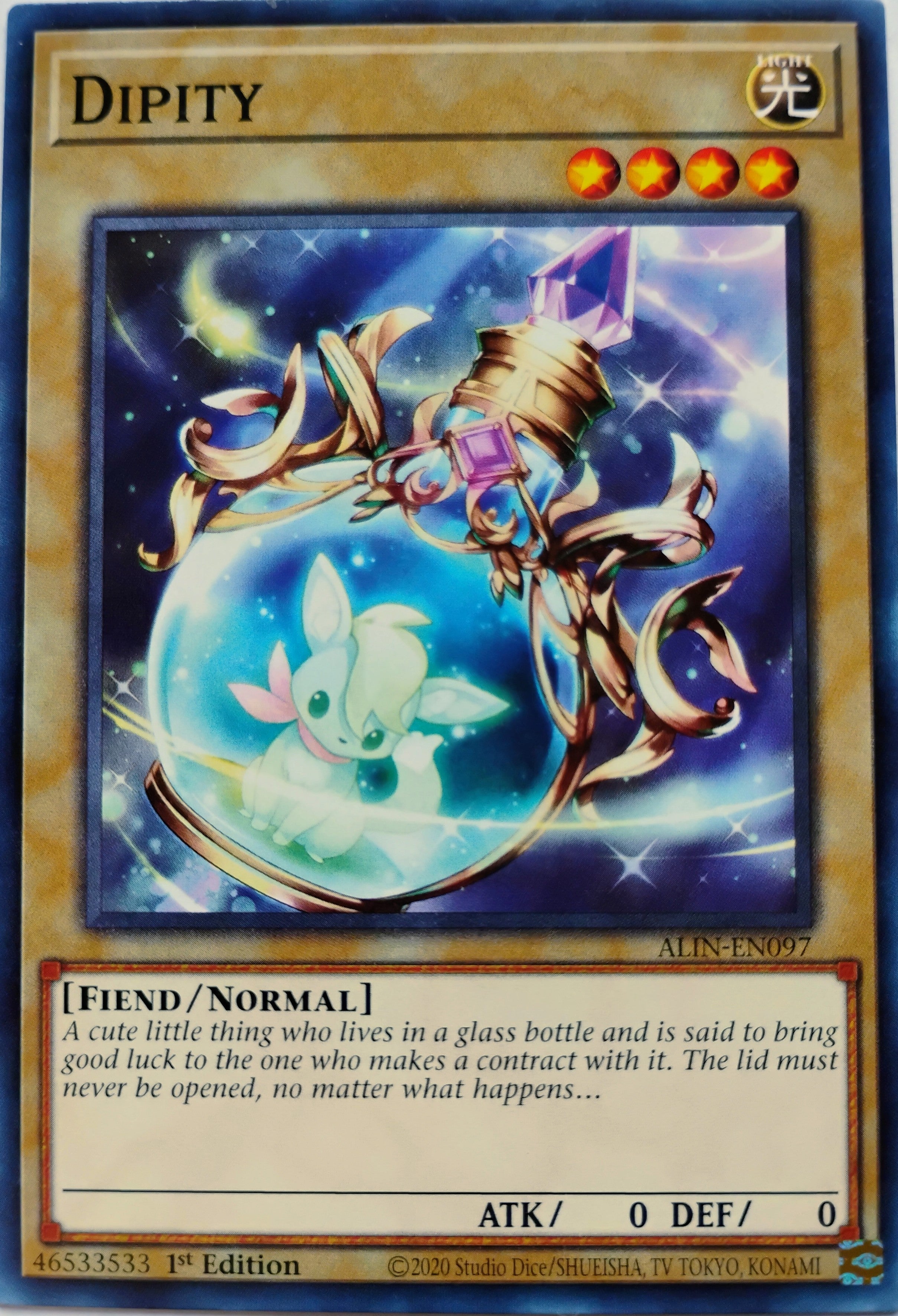 Yugioh! Dipity alin-en097 1st edition