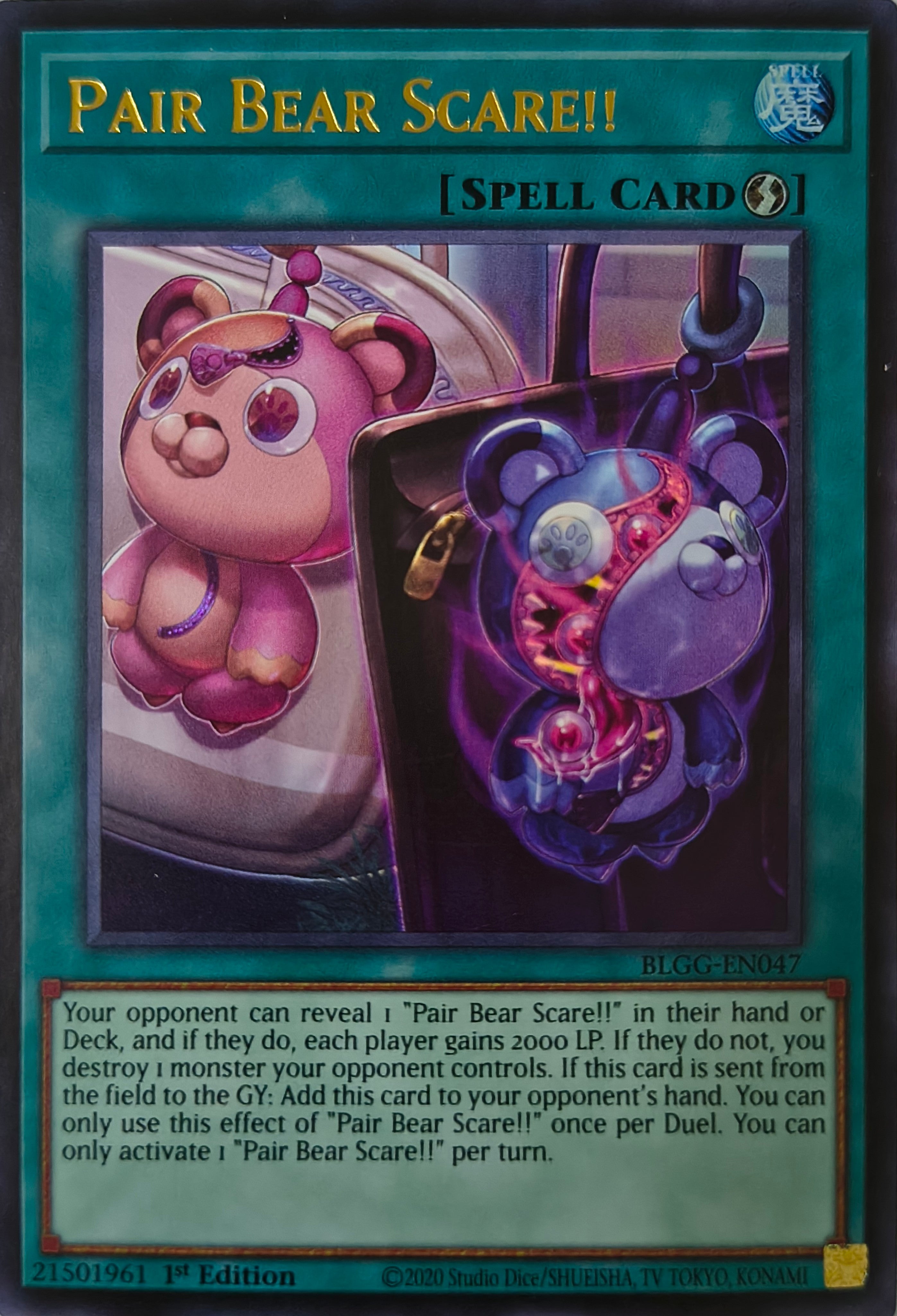 Yugioh! Pair Bear Scare!! Blgg-en047 1st edition Ultra Rare