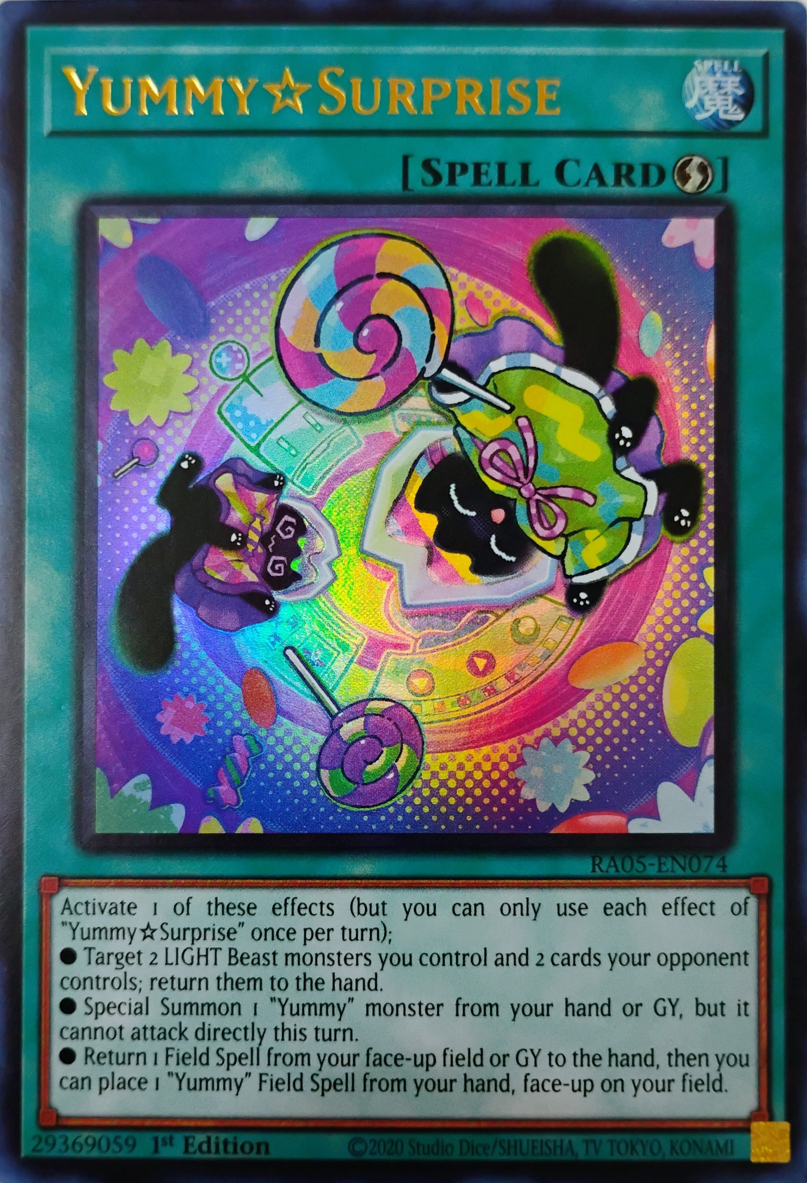 Yugioh! YummySurprise Ra05-en074 1st edition Ultra Rare