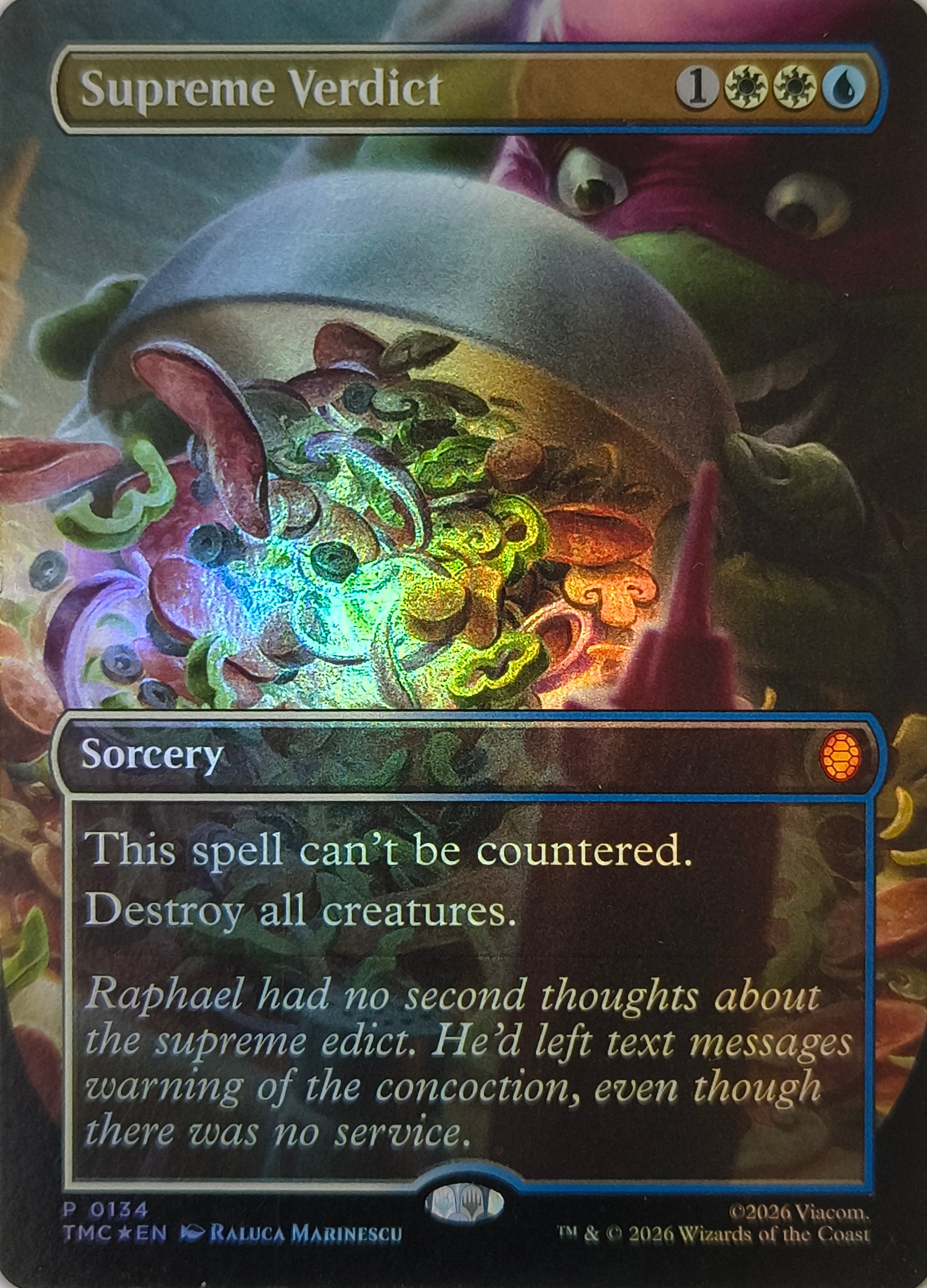 Magic tcg Supreme Verdict 0134 Foil (Borderless)
