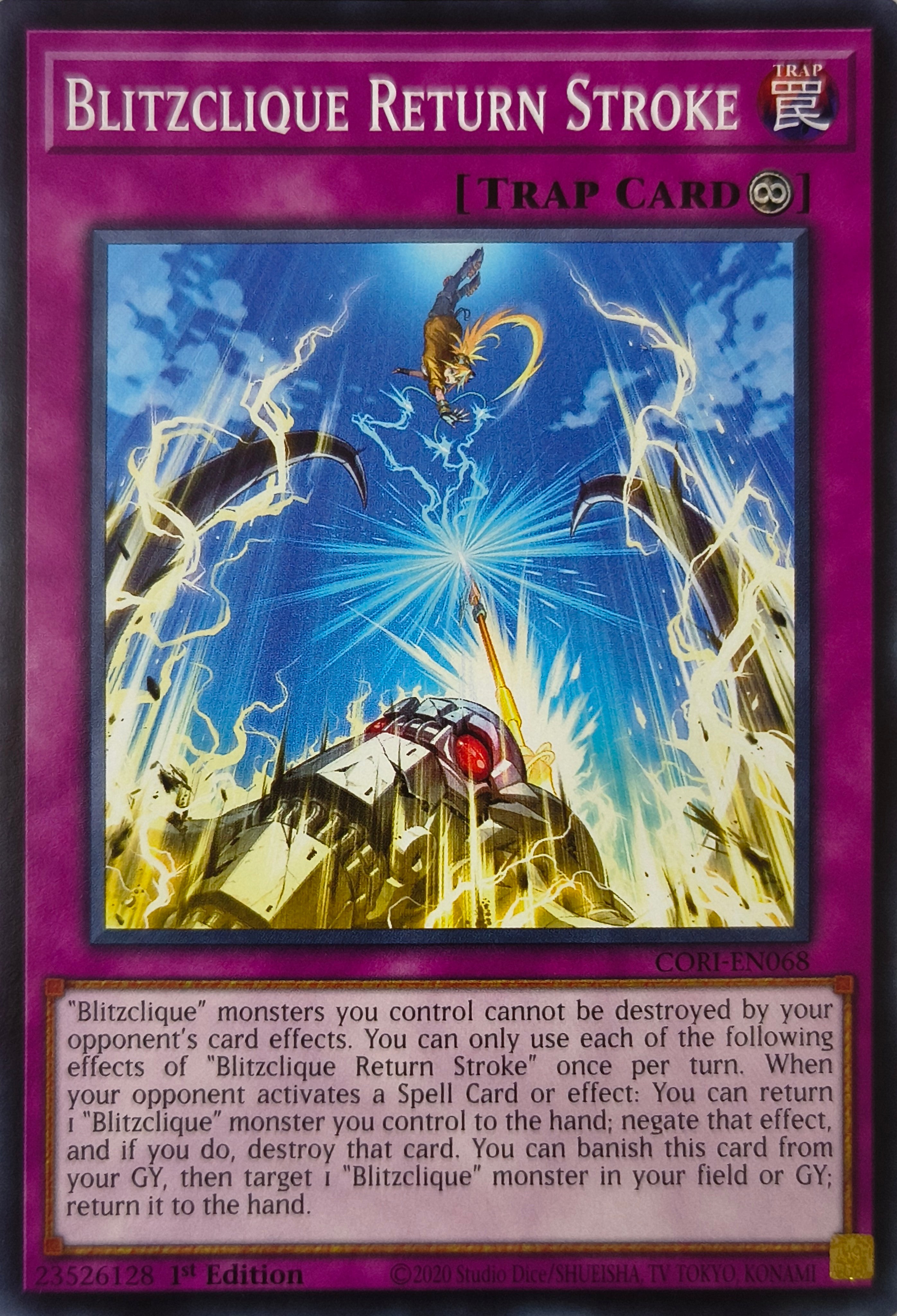Yugioh! Blitzclique Return Stroke Cori-en068 1st Edition
