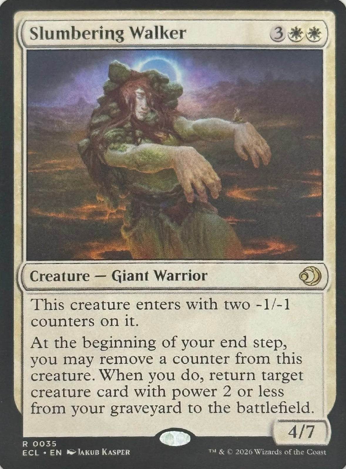 Magic Tcg Slumbering Walker 0035 Rare