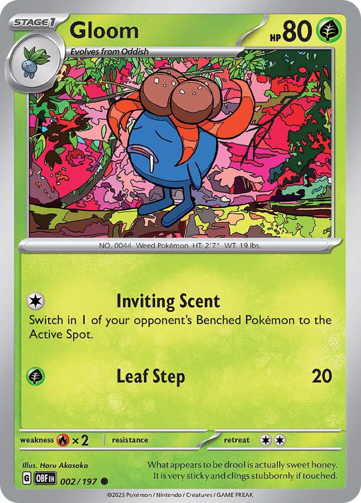 Pokemon Tcg Gloom 002/197