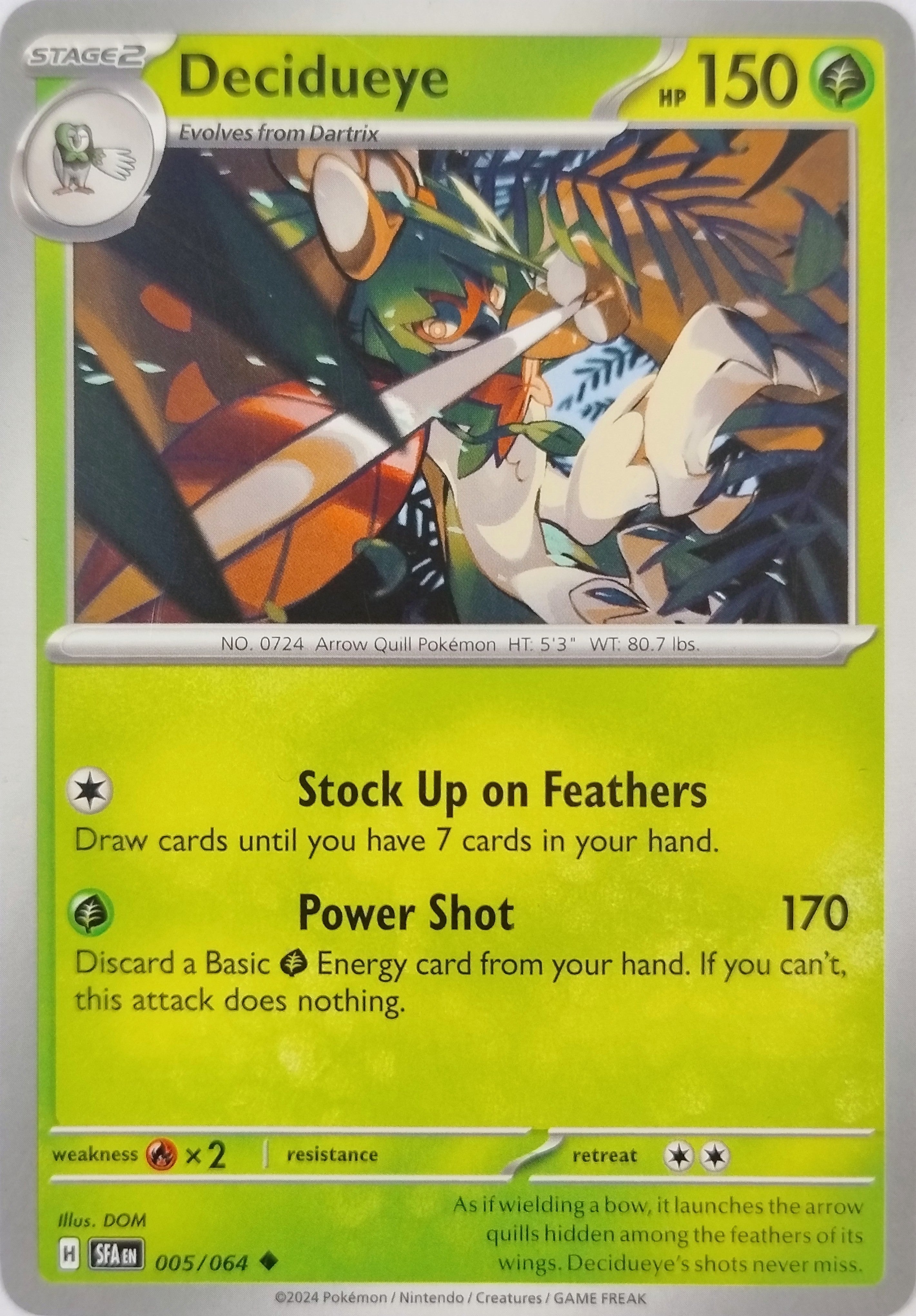 Pokémon Tcg Decidueye 005/064
