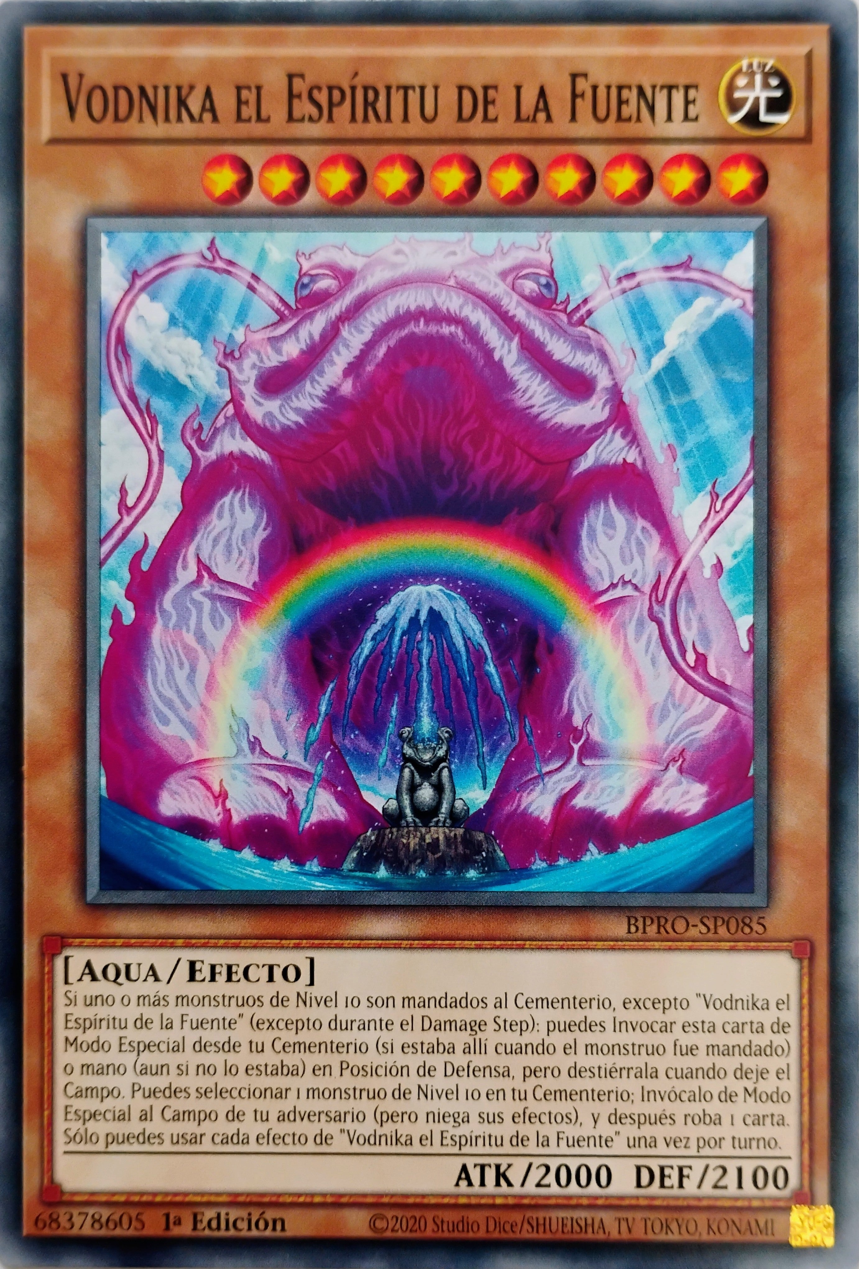 Yugioh! Vodnika El Espíritu De La Fuente Bpro-sp085 Común