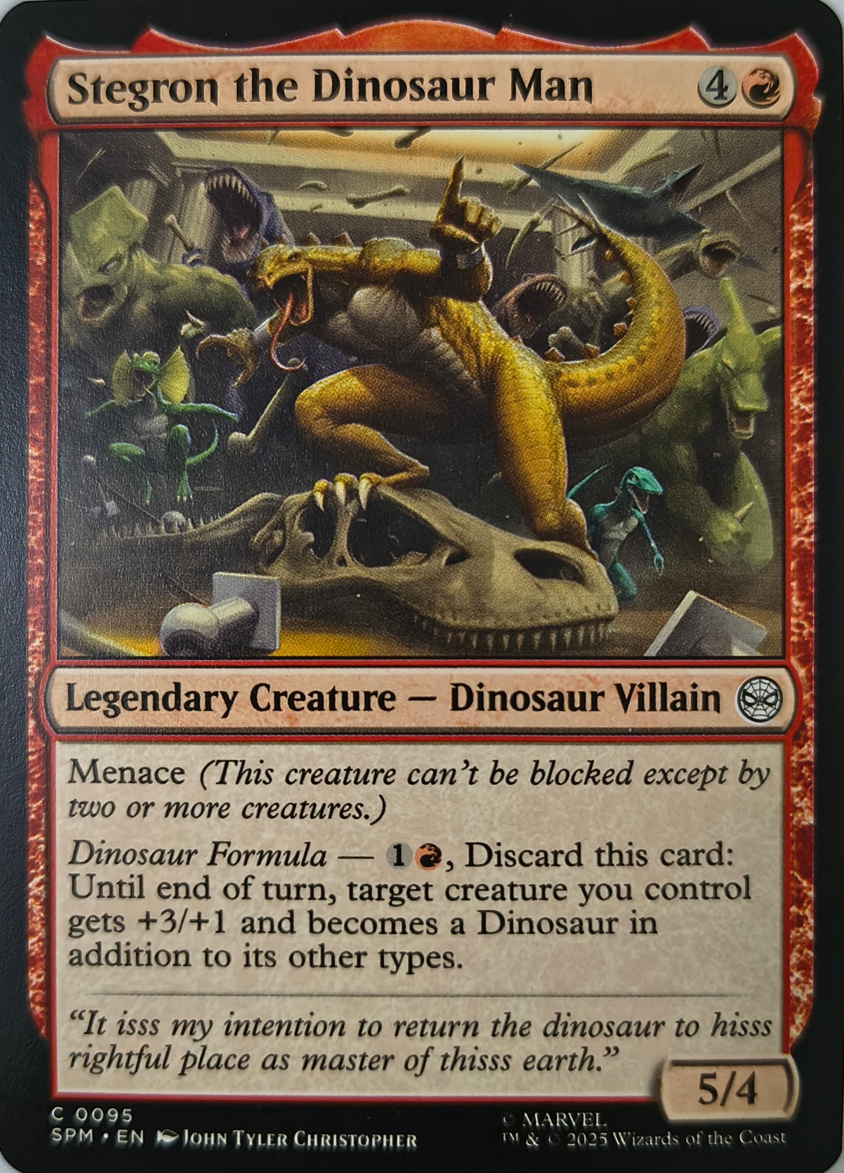 Magic tcg Stegron The Dinosaur Man 0095