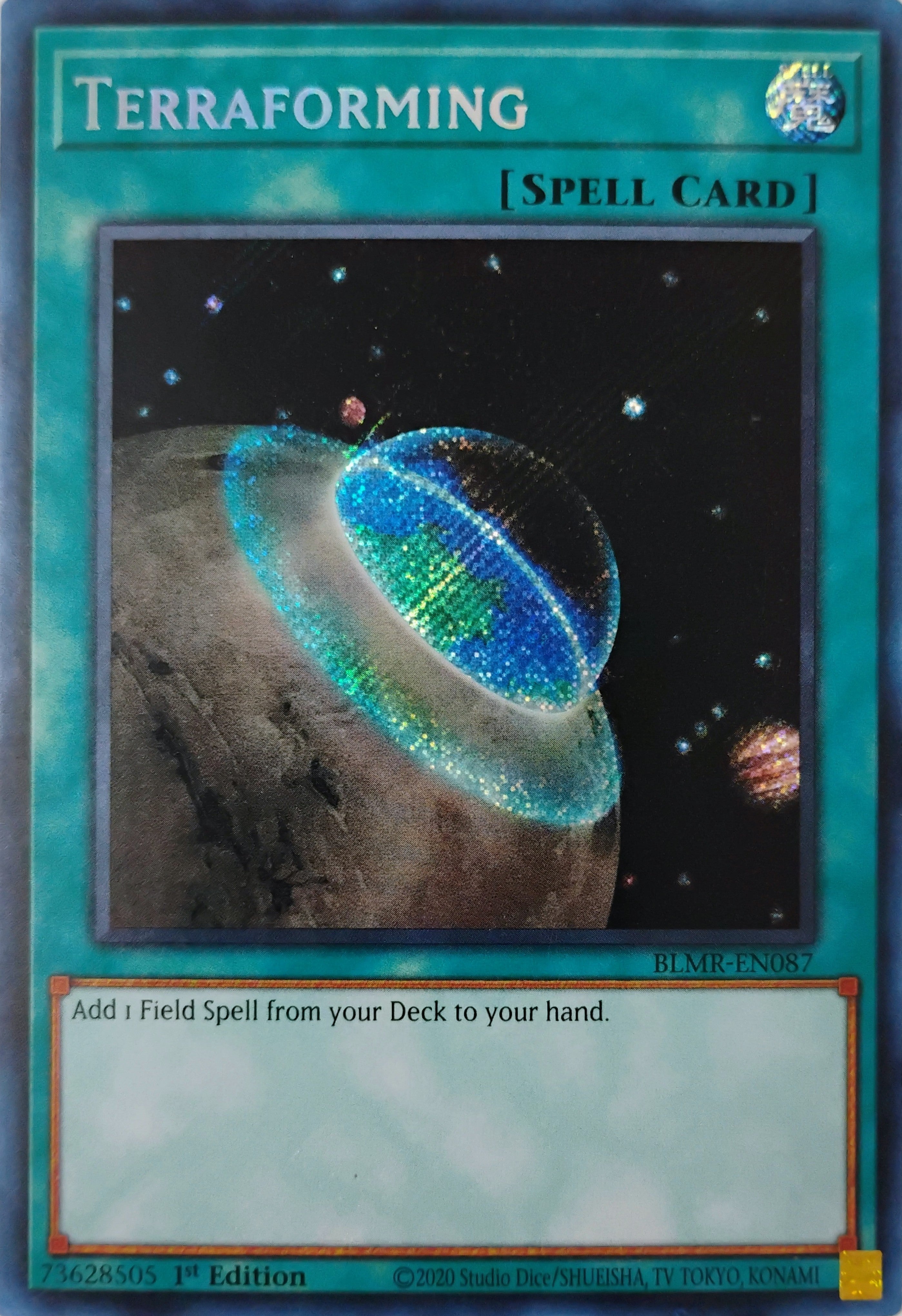 Yugioh! Terraforming Blmr-en087 1st edition Secreta