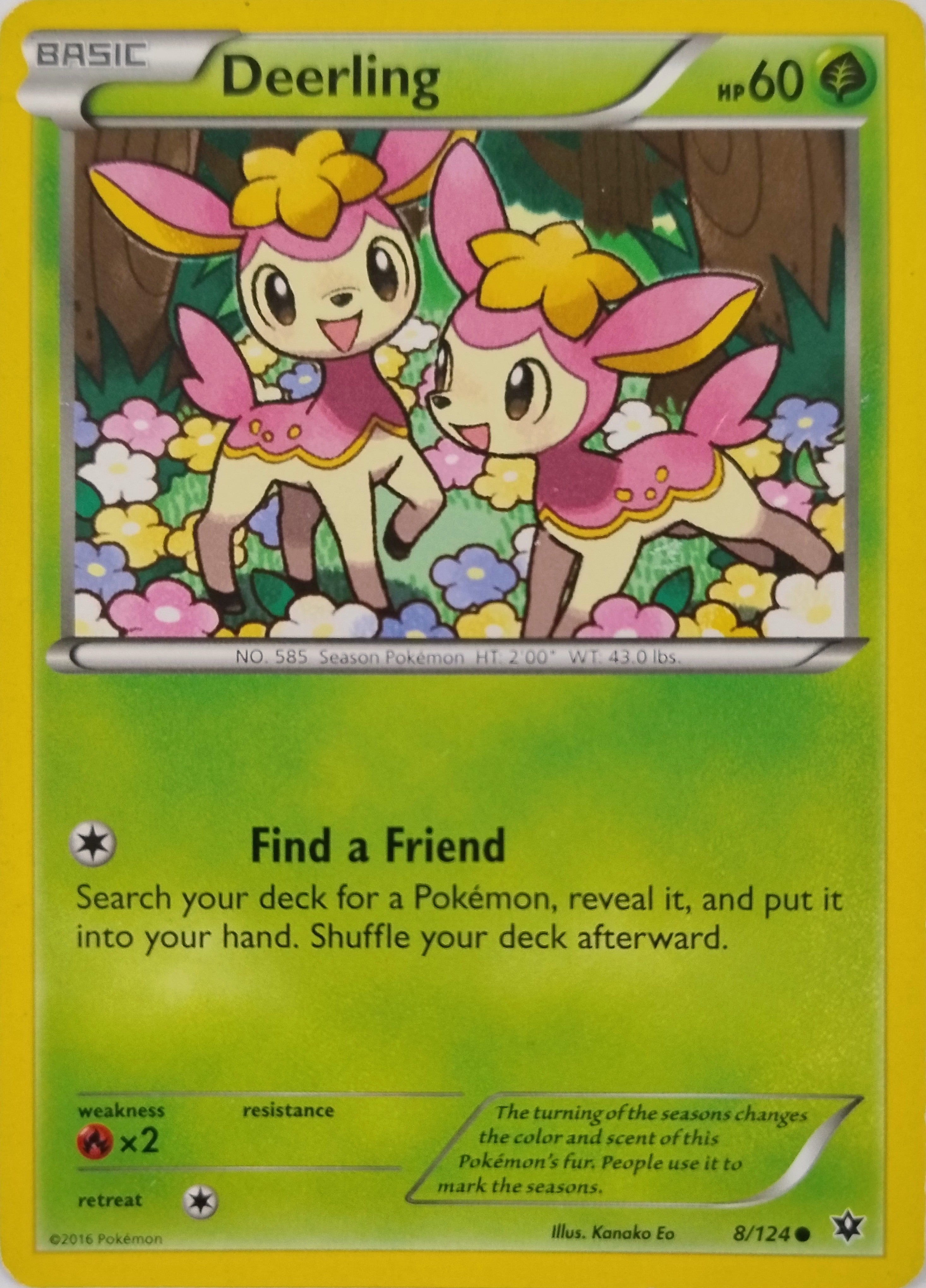 Pokémon Tcg Deerling 8/124