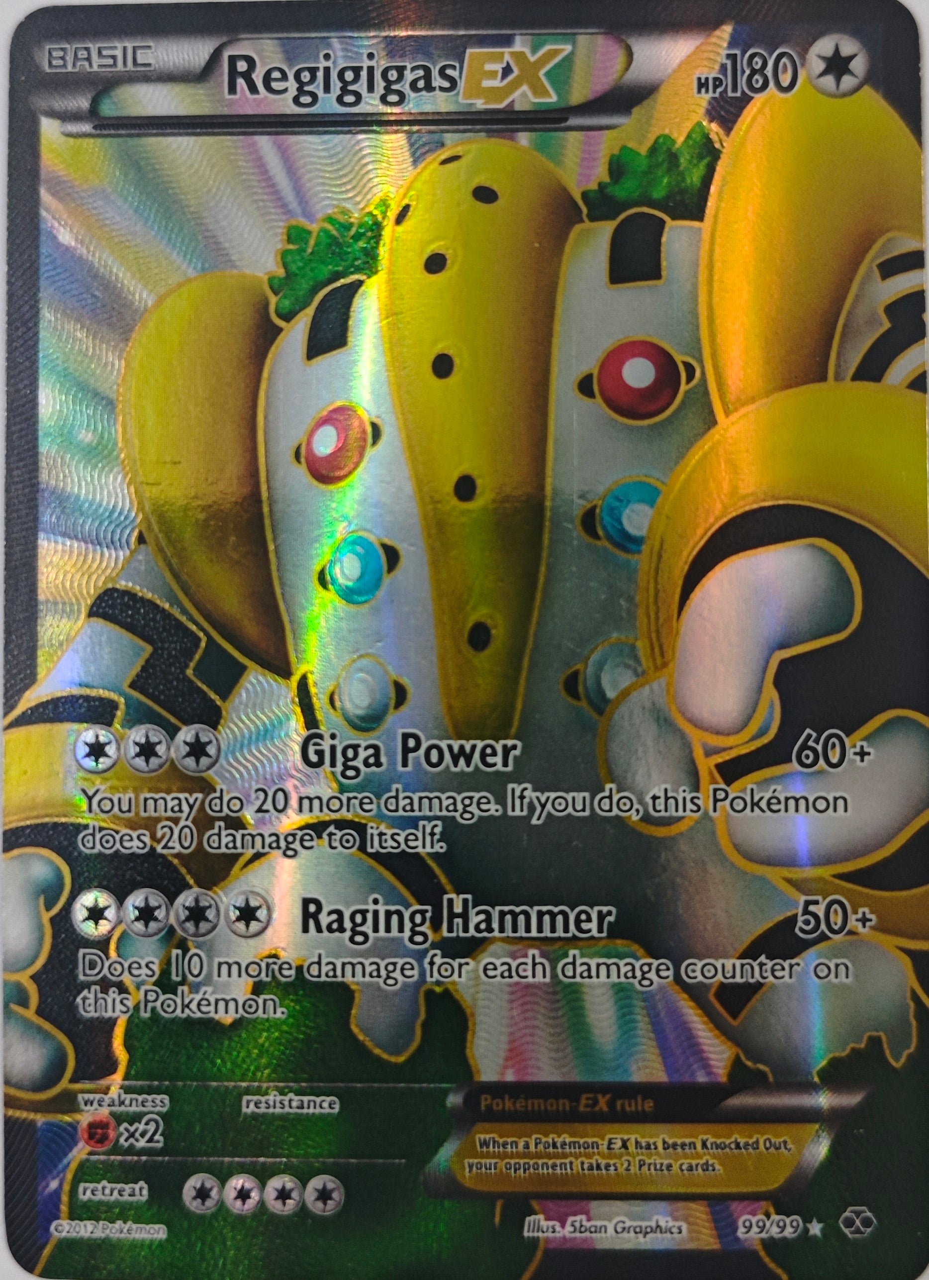 Pokémon Tcg Regigigas EX 99/99 Ultra Rare