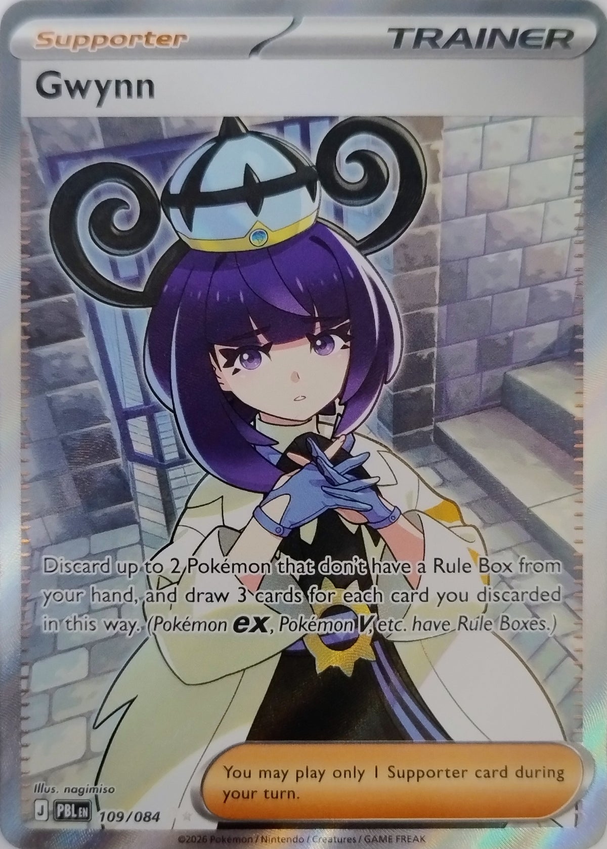 Pokemon Tcg Gwynn 109/084 Illustration Rare