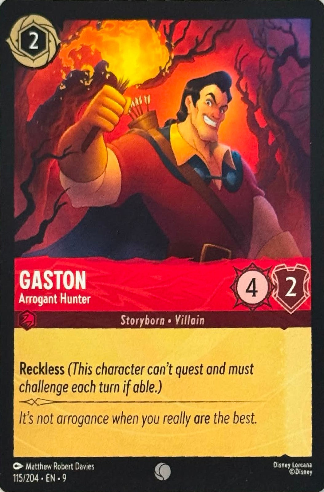 Disney Lorcana Gaston 115/204