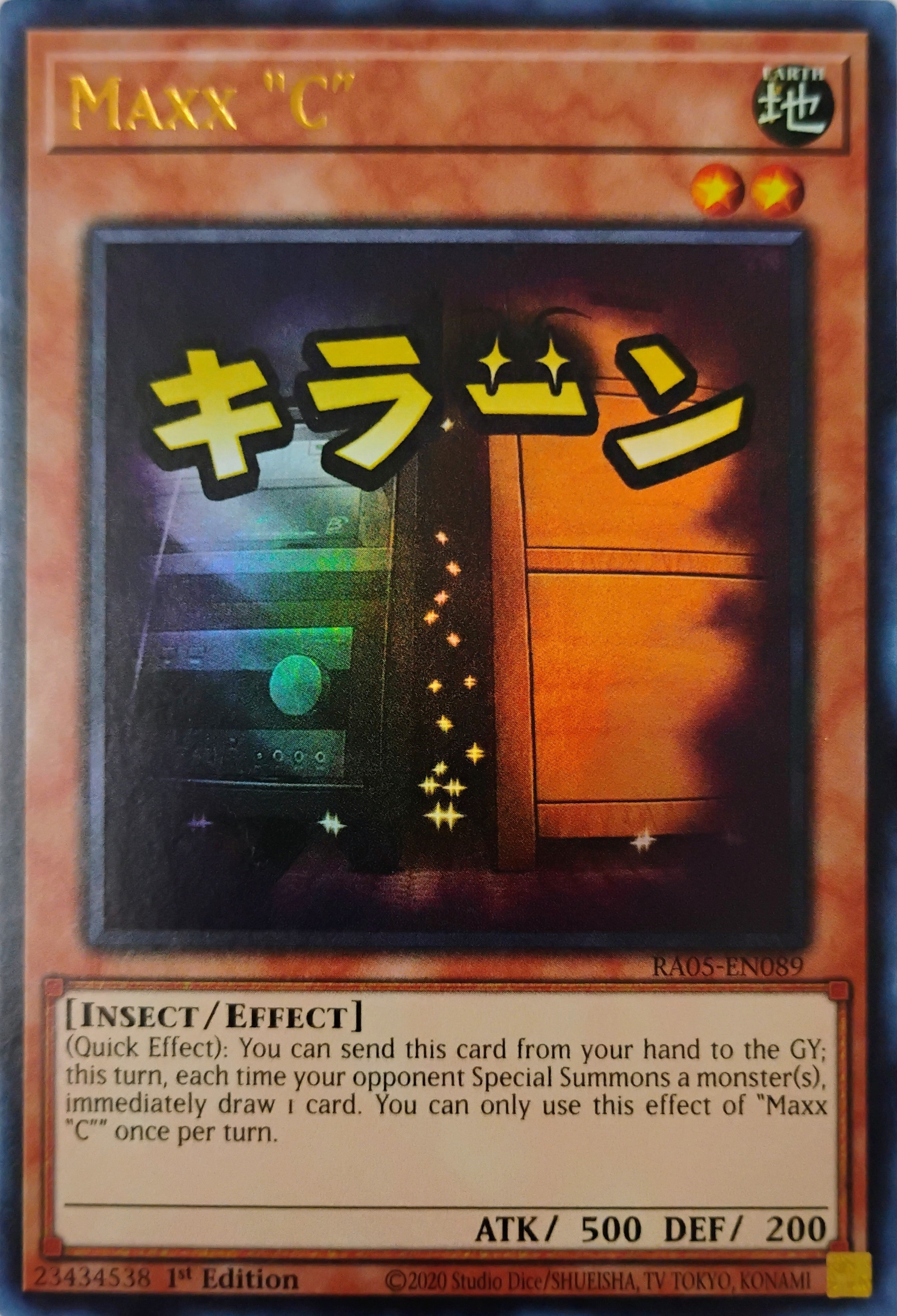 Yugioh! Maxx "C" Ra05-en089 1st edition Ultra Rare