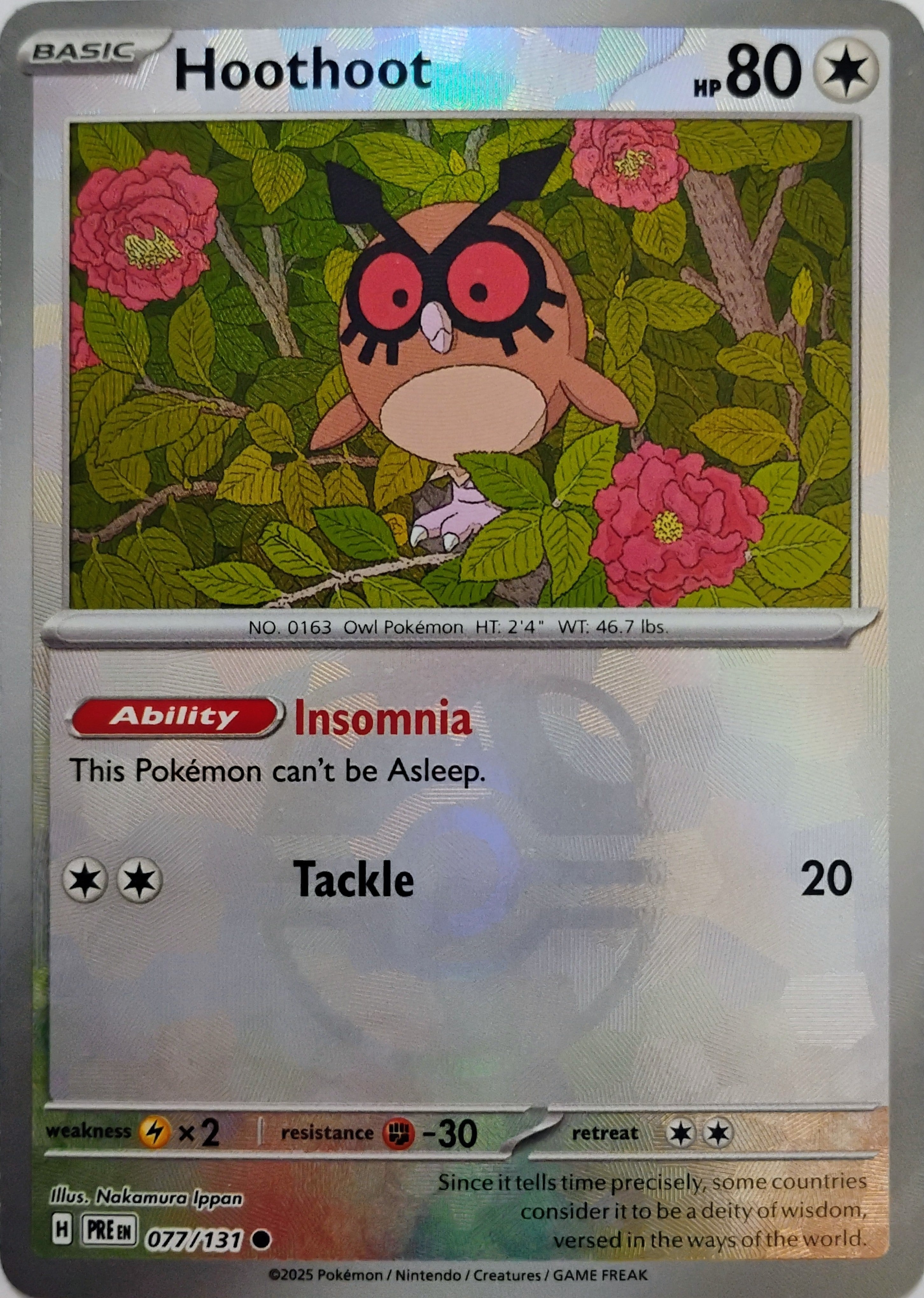 Pokémon tcg Hoothoot 077/131 (Master Ball)