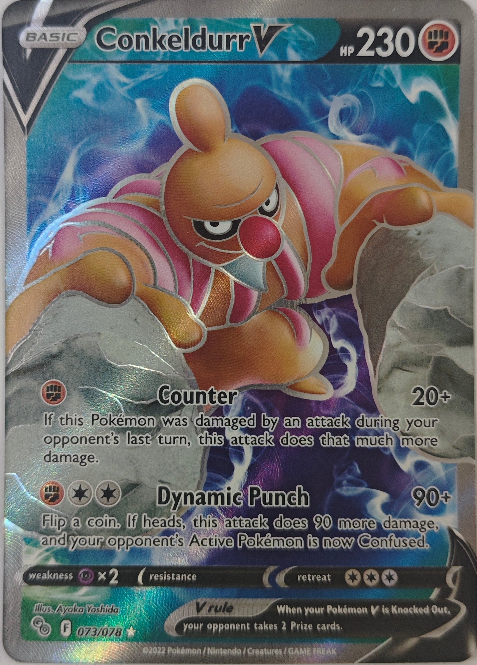 Pokémon Tcg Conkeldurr V 073/078 Ultra Rare