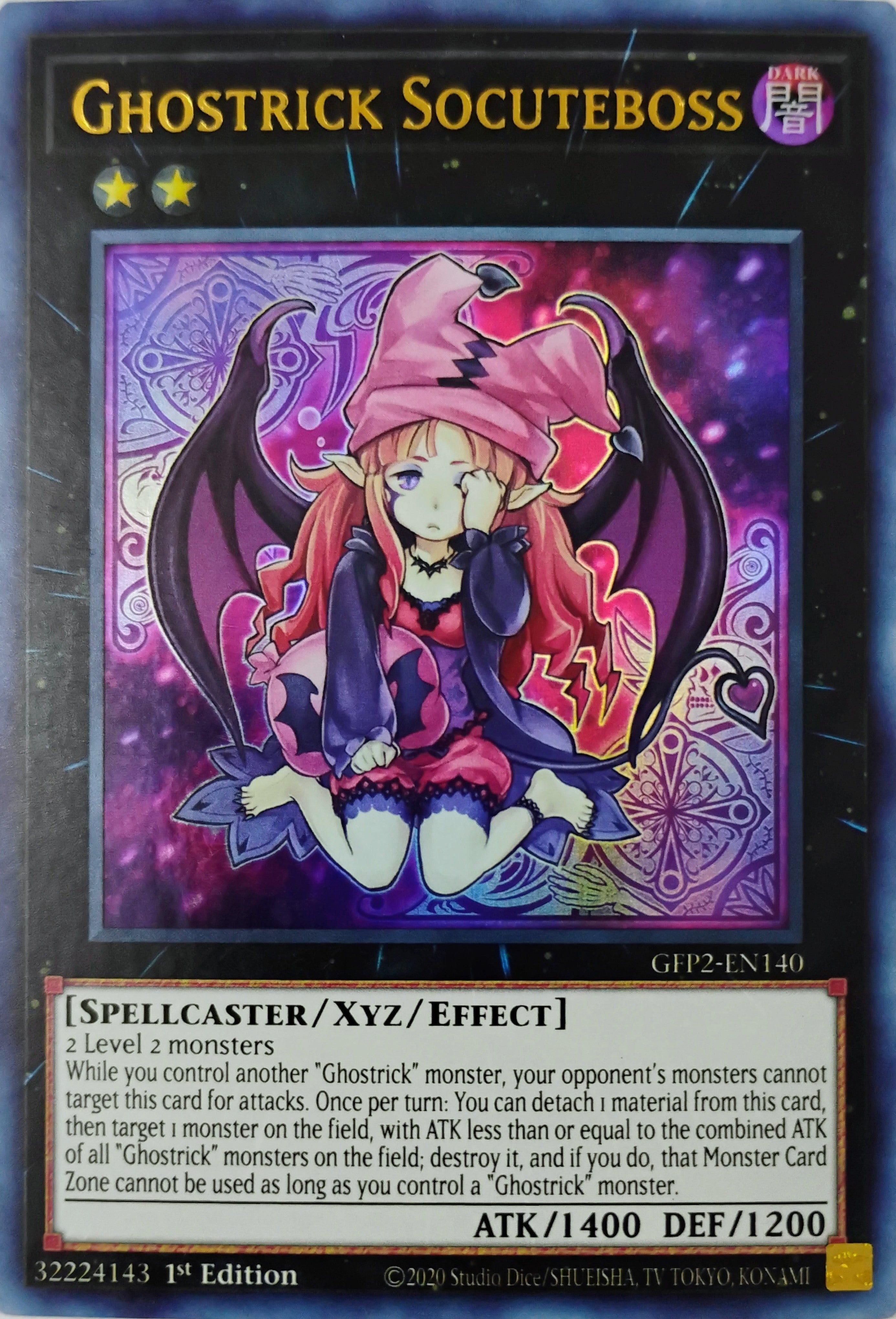 Yugioh! Ghostrick Socuteboss Gfp2-en140 Ultra Rare