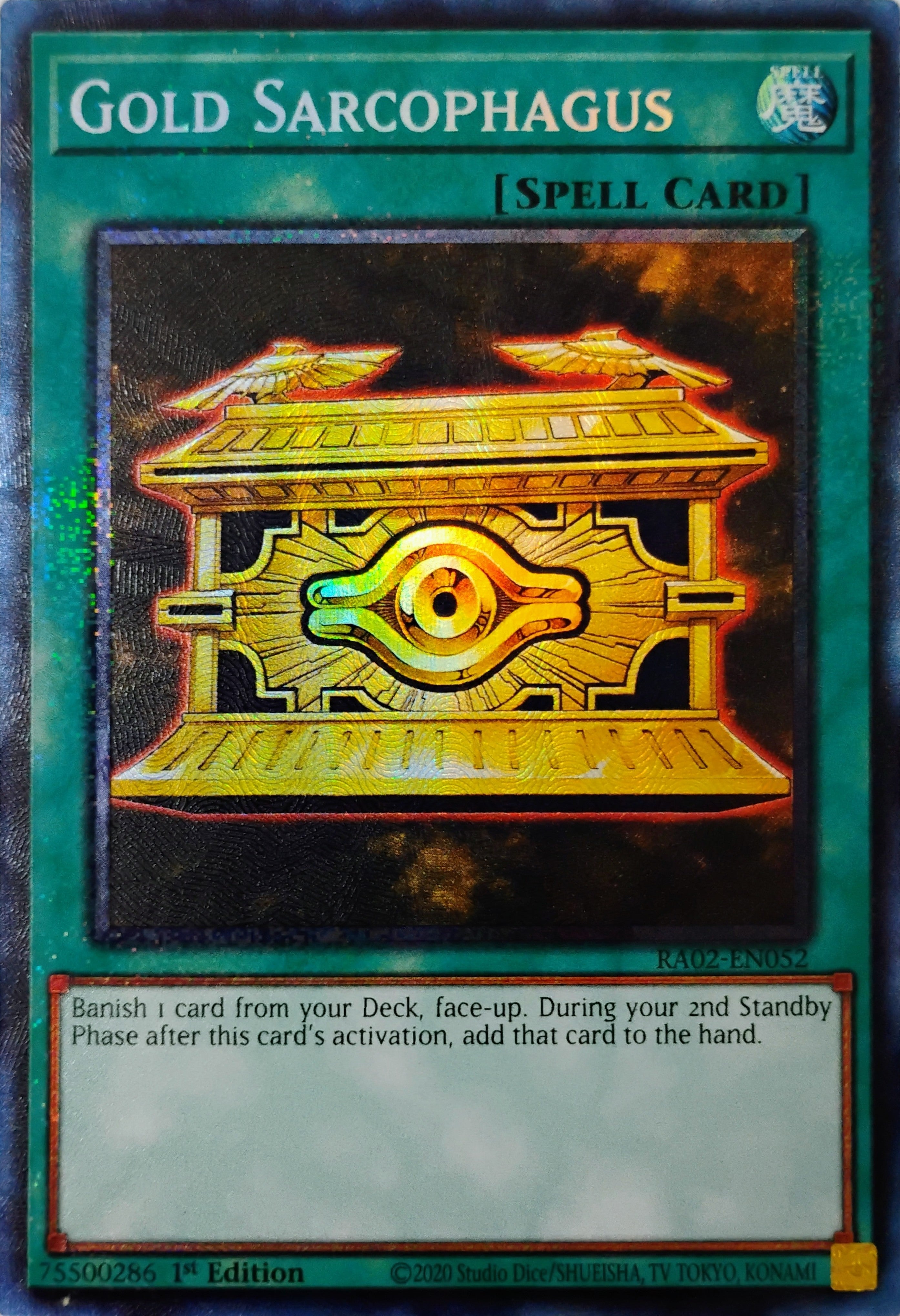 Yugioh! Gold Sarcophagus Ra02-en052 Collector