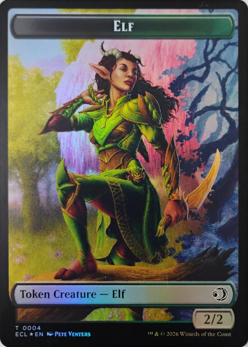 Magic Token Elf // Treasure 0010 Foil