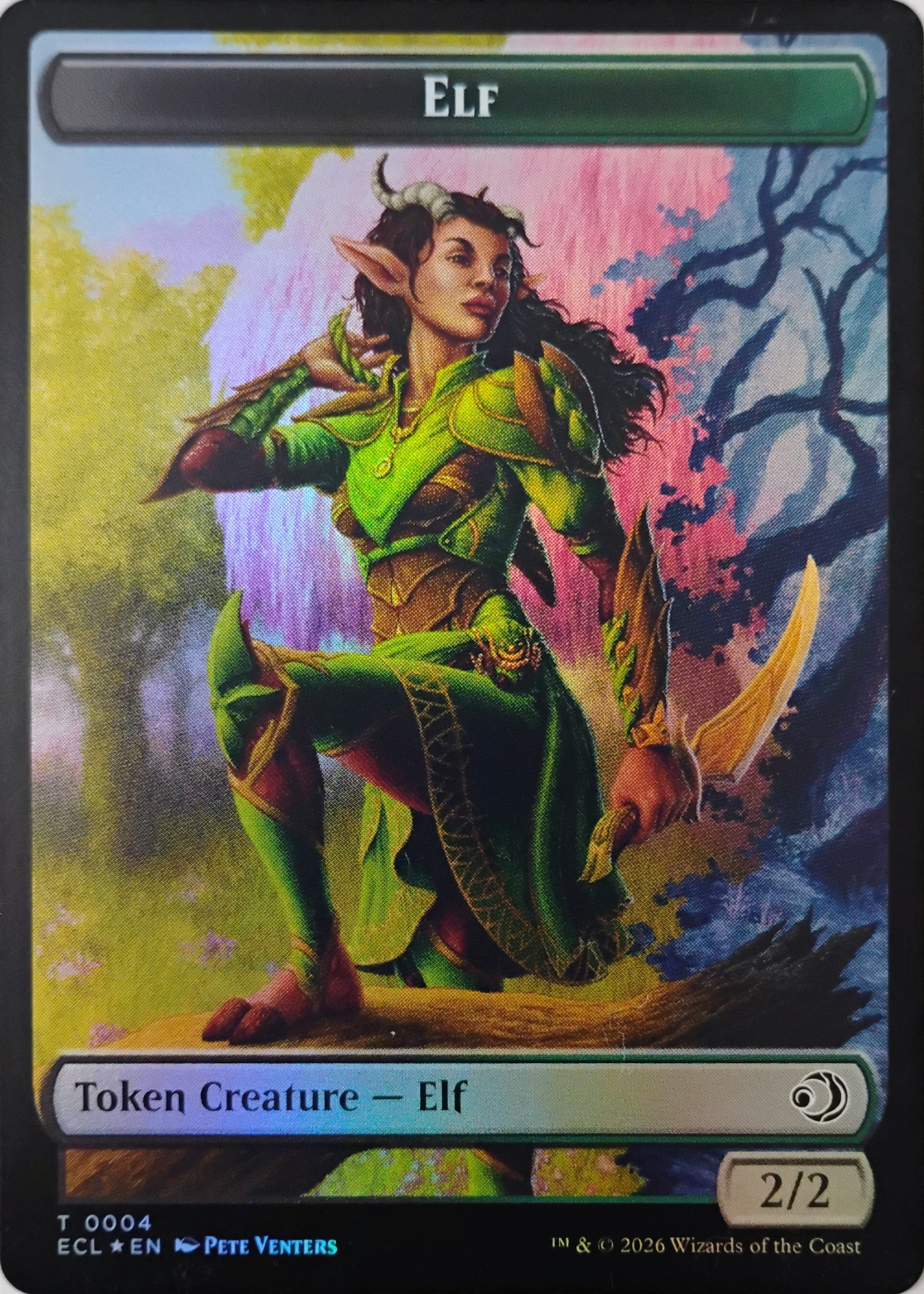 Magic Token Elf // Treasure 0010 Foil