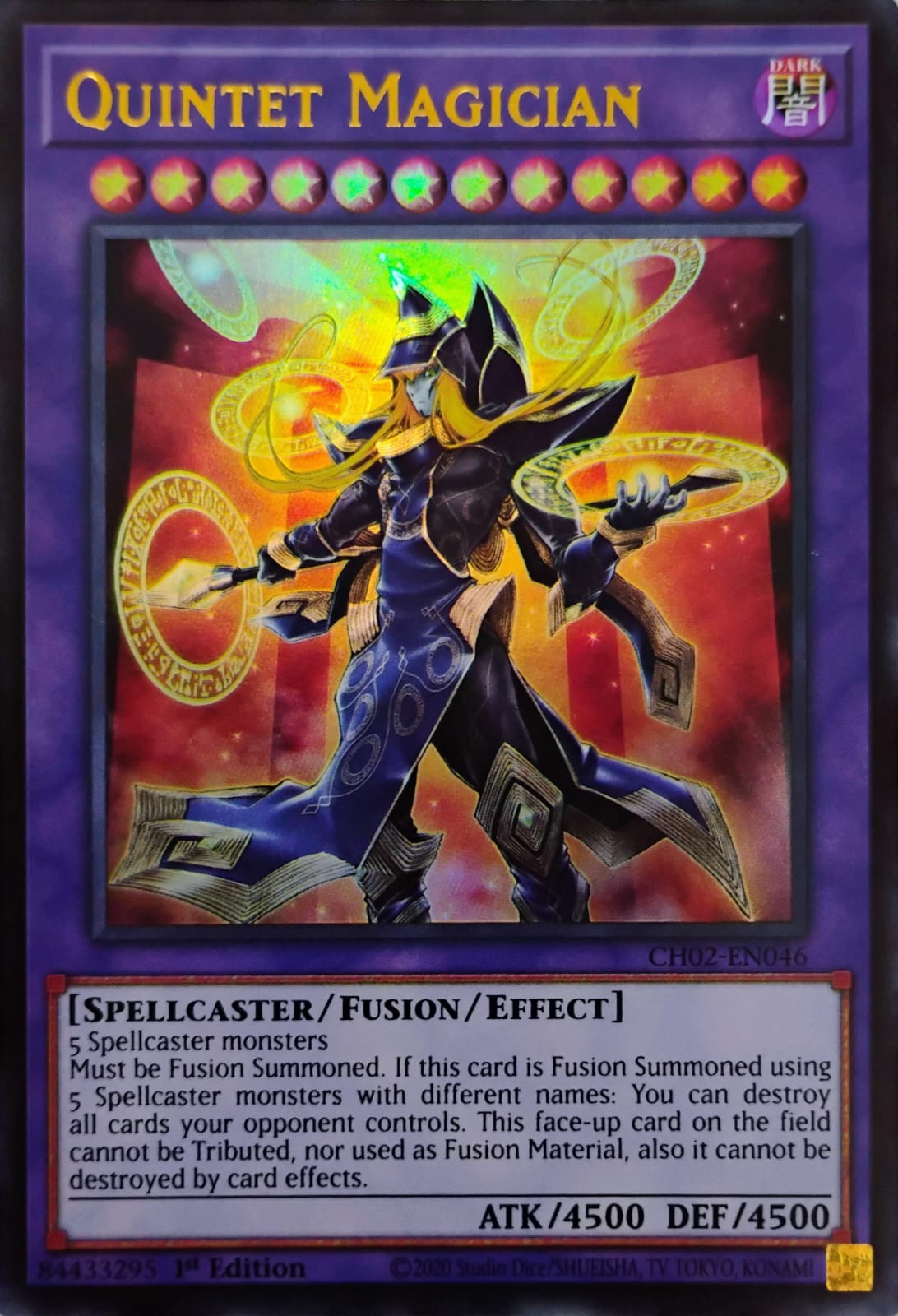 Yugioh! Quintet Magician Ch02-en046 1st Edition Ultra