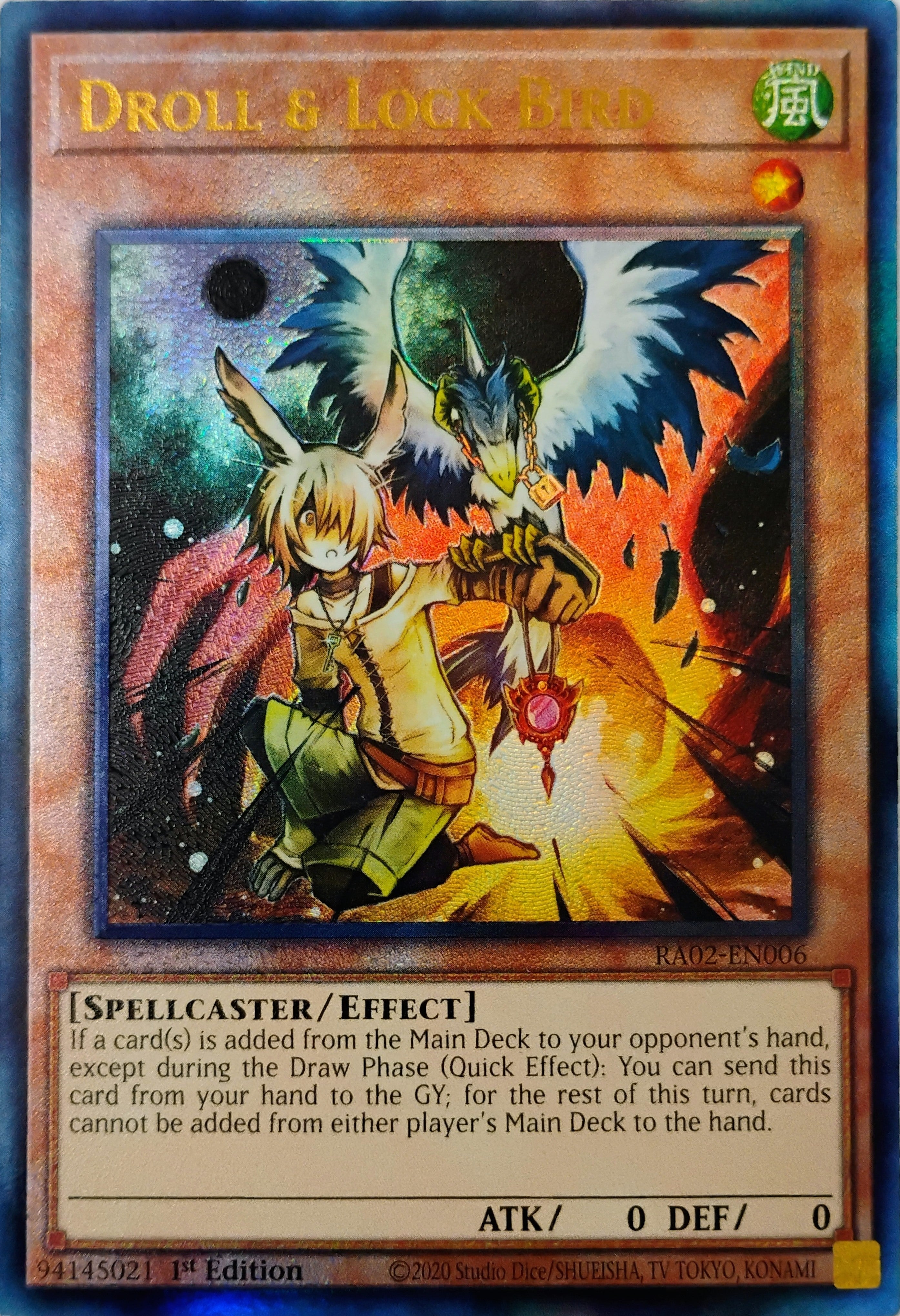Yugioh! Droll & Lock Bird Ra02-en006 Ultimate