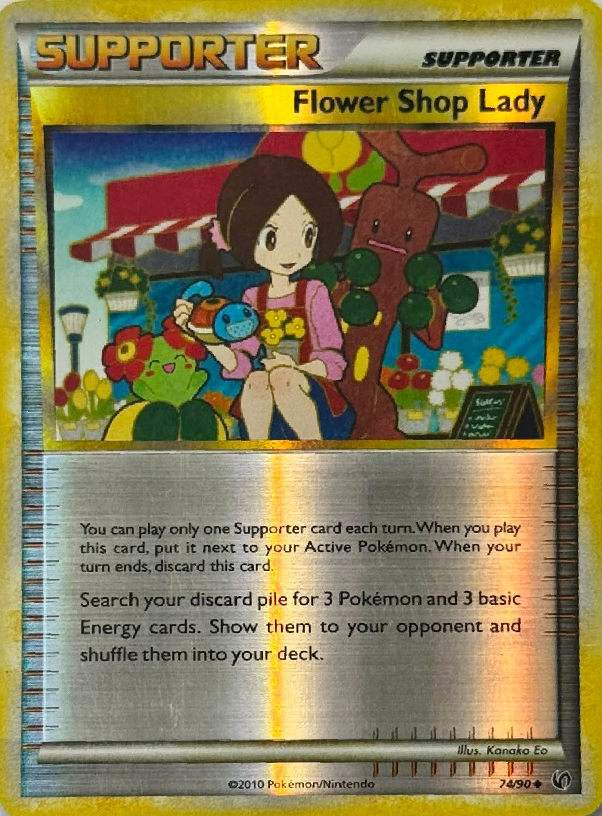Pokémon Tcg Flower Shop Lady 74/90 Reverse