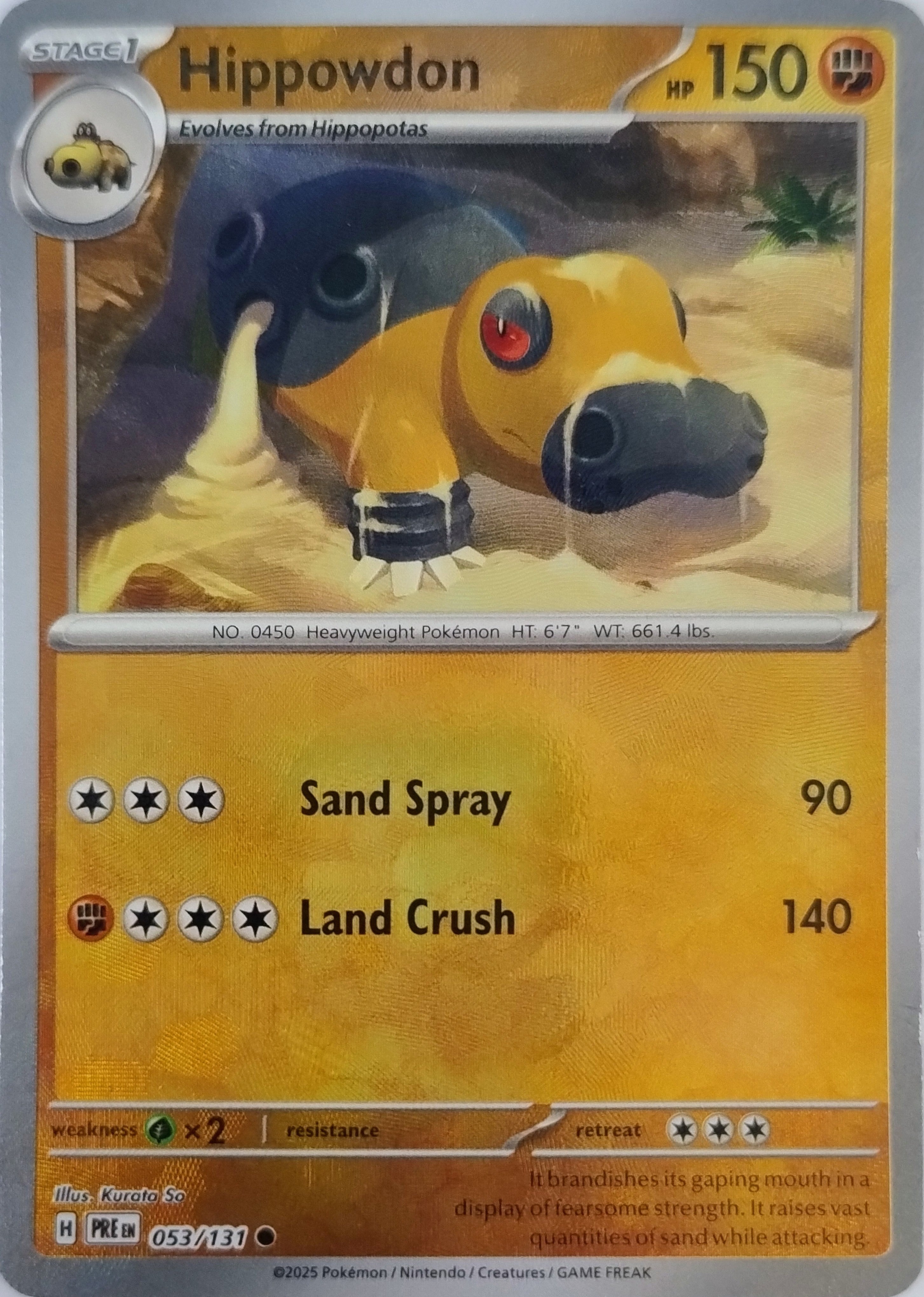 Pokemon Tcg Hippowdon 053/131 (Poke Ball)
