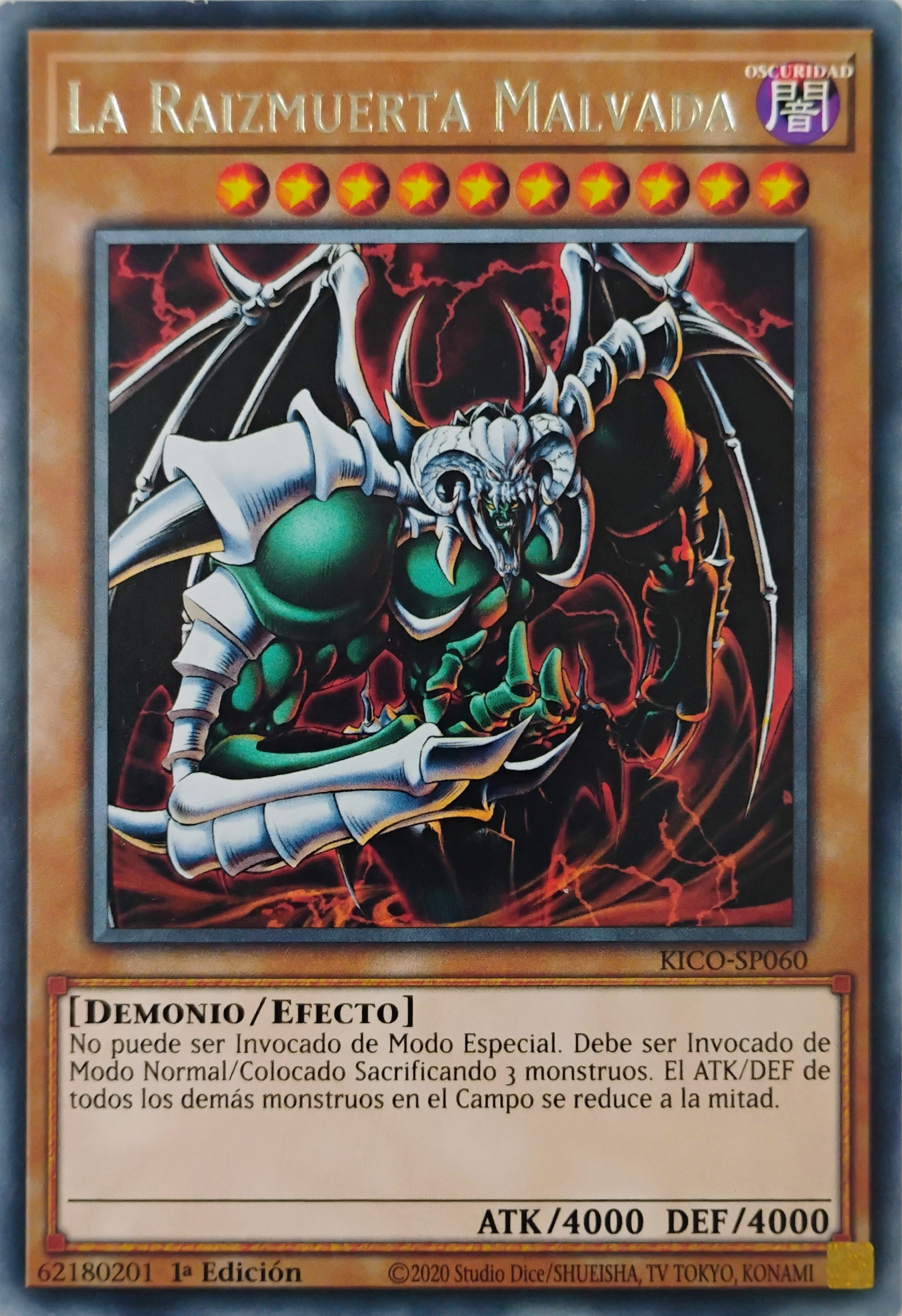 Yugioh! La Raizmuerta Malvada Kico-sp060 1ra edición Rara