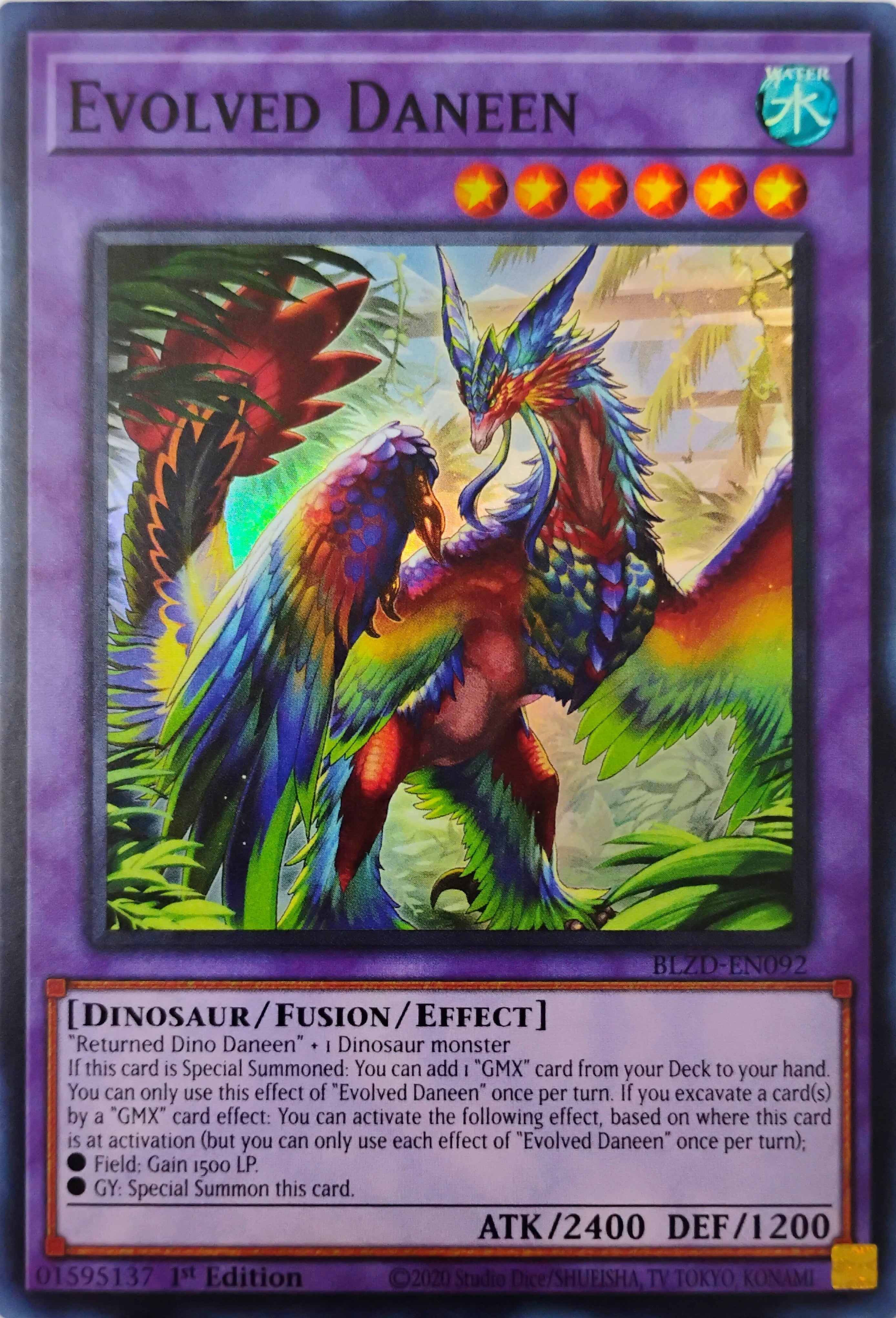 Yugioh! Evolved Dannen Blzd-en092 1st edition Super Rare