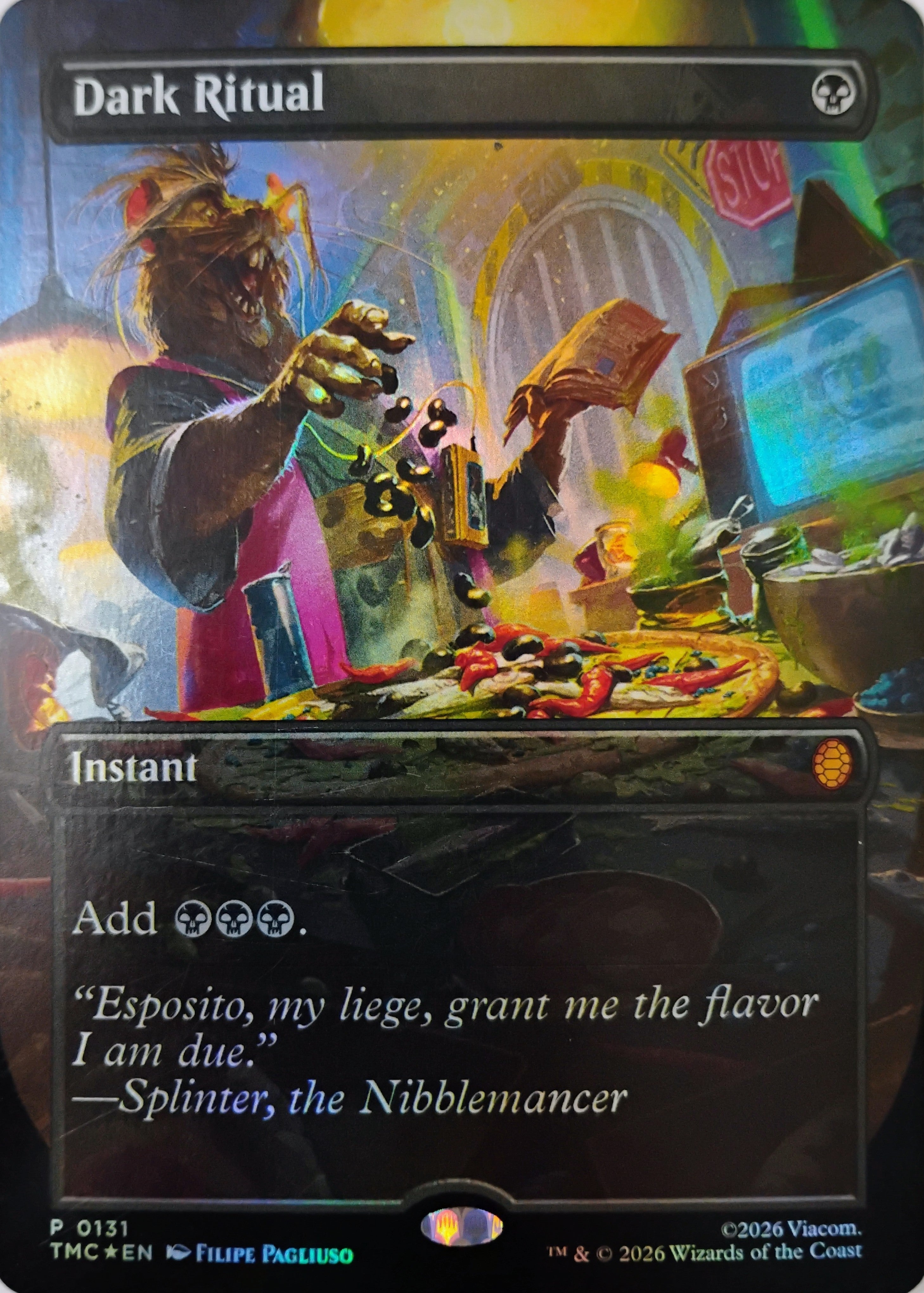 Magic tcg Dark Ritual 0131 (Borderless) Foil