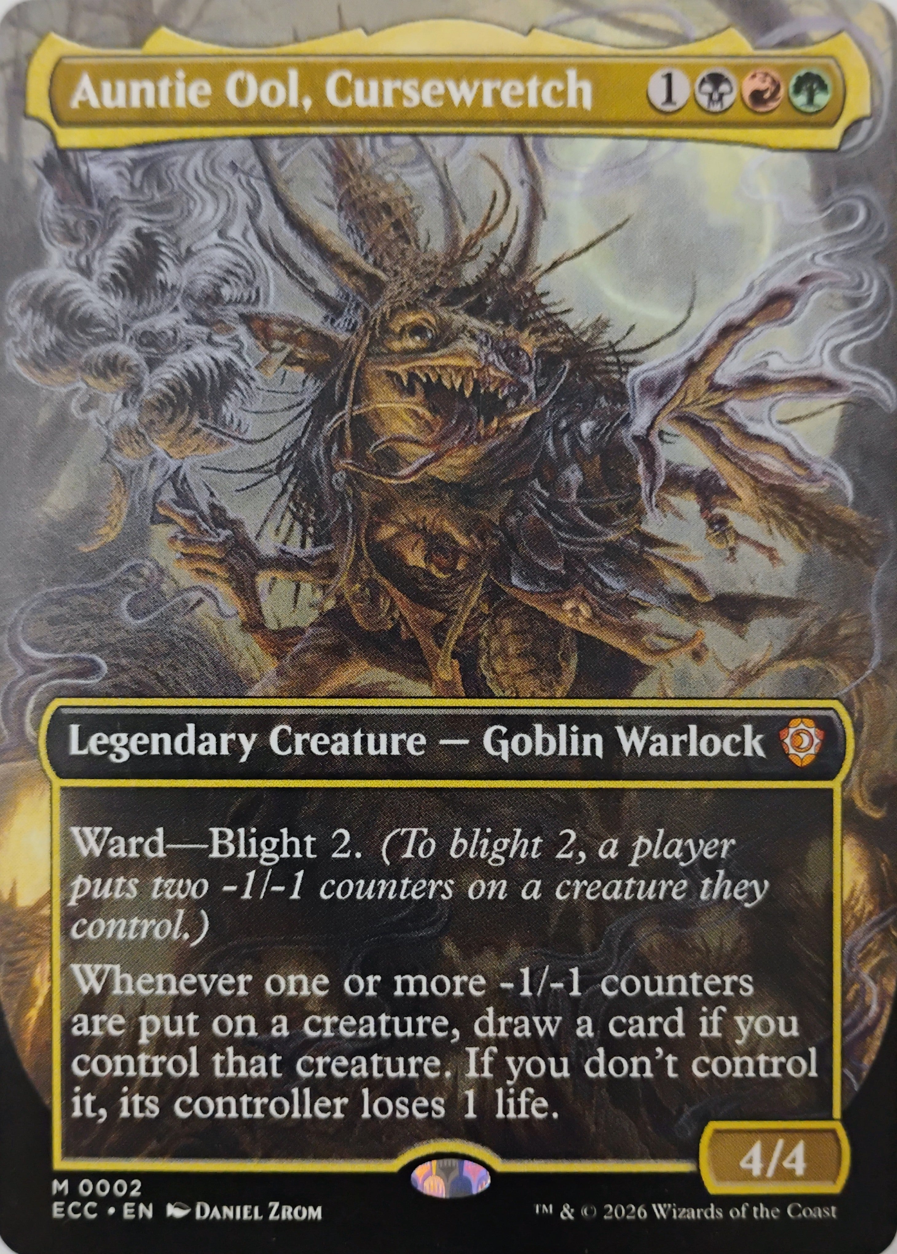 Magic tcg Auntie Ool, Cursewretch 0002 (Borderless)
